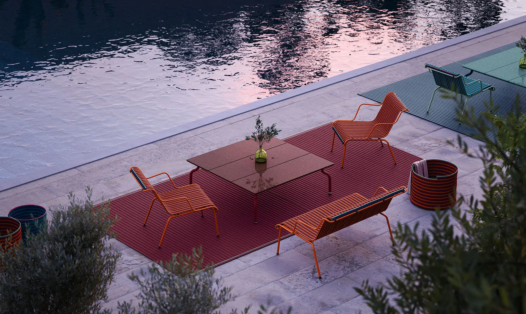 Magis - South | Stacking low bench - Orange