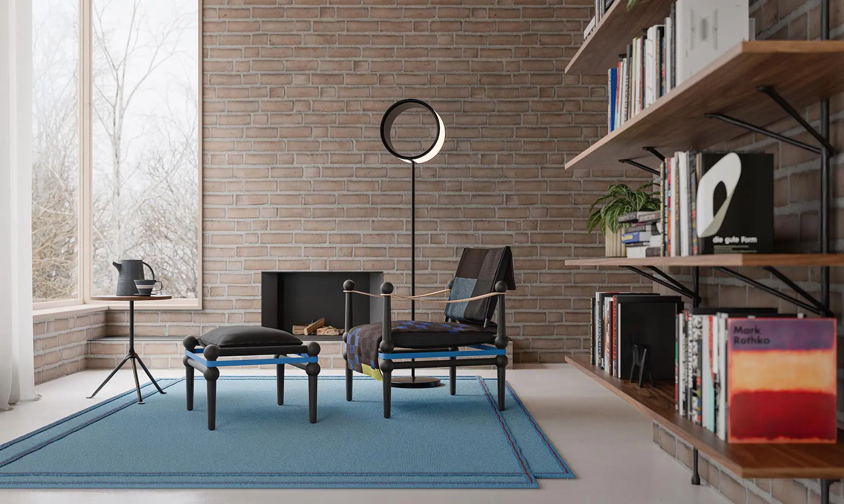 Magis - Twain | Low chair with arms - Natural Beech