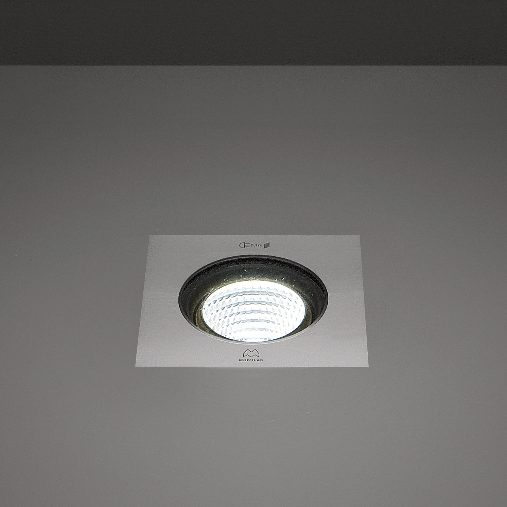 Display product Hipy square 110x110 IP67 LED GE from manufacturer Modular Lighting Instruments