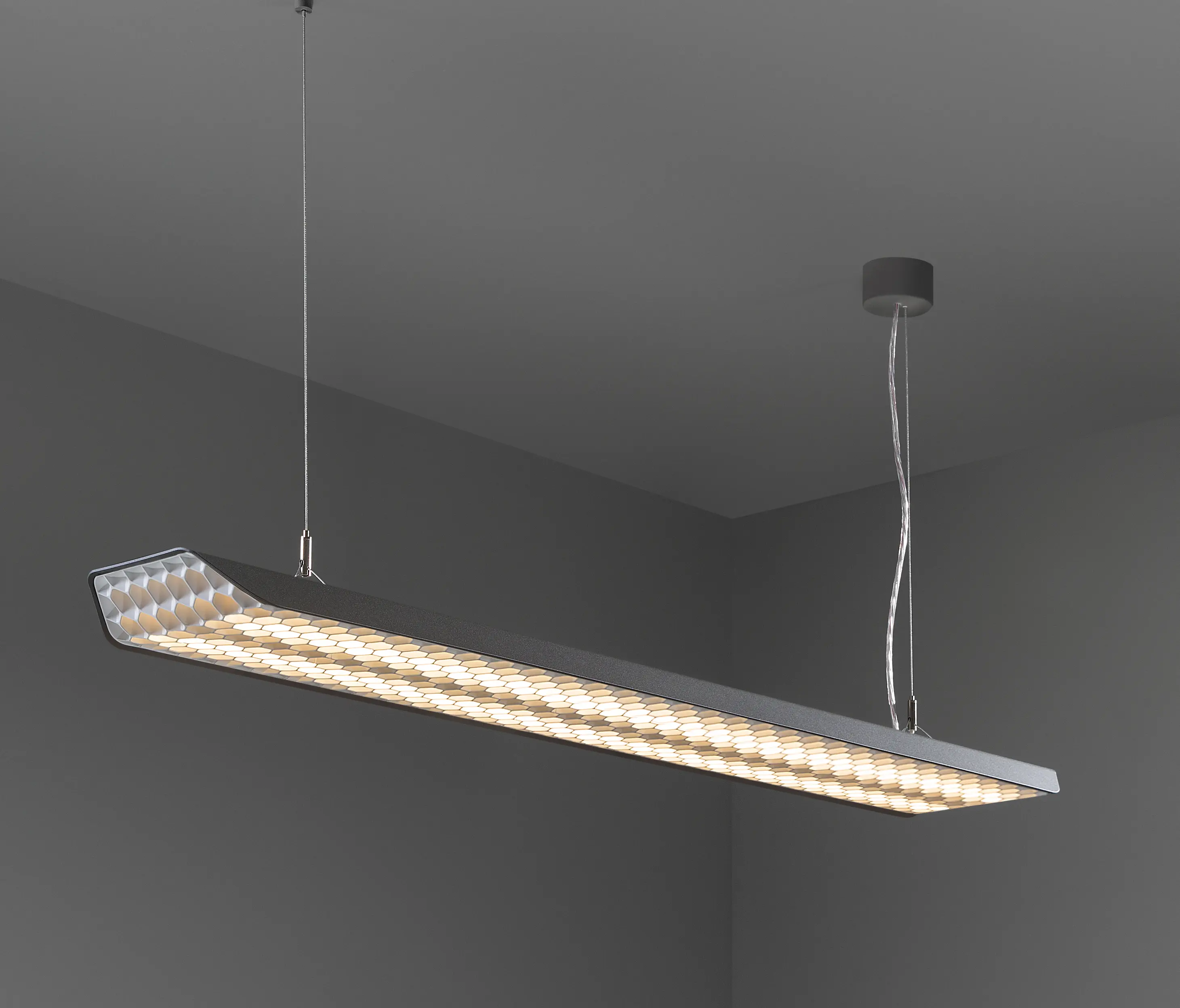 Modular Lighting Instruments - Vaeder suspension (power feed recessed) LED dali/pushdim/1-10V GI