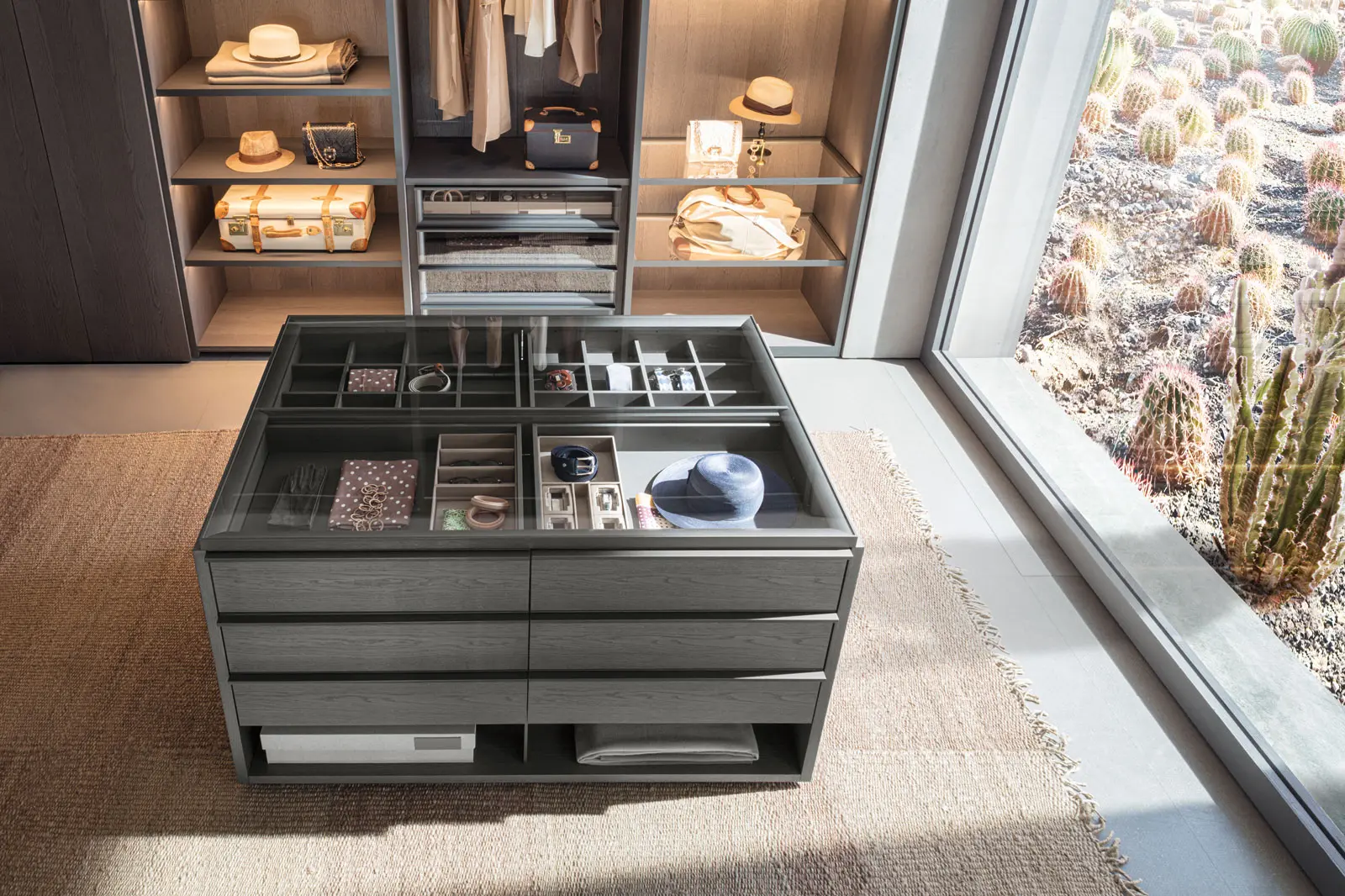 Molteni & C - Gliss Master Island | Walk-In Closet Drawer Units