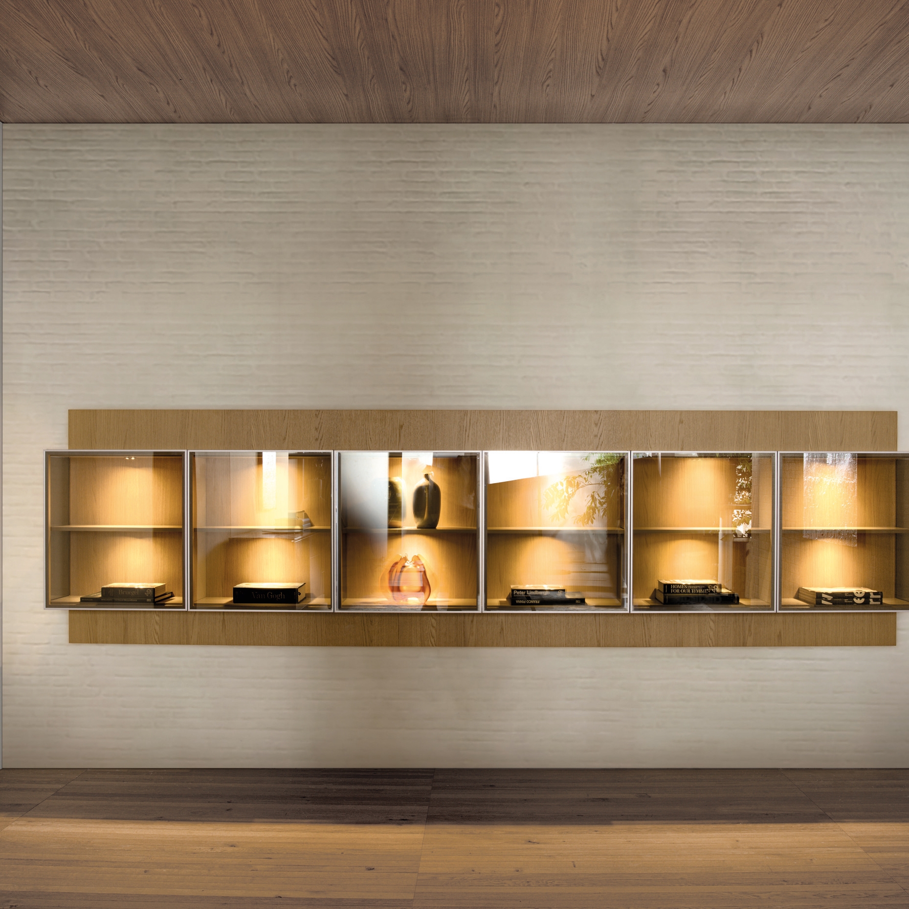 Display product Pass-Word Evolution | Living System And Bookshelf from manufacturer Molteni & C