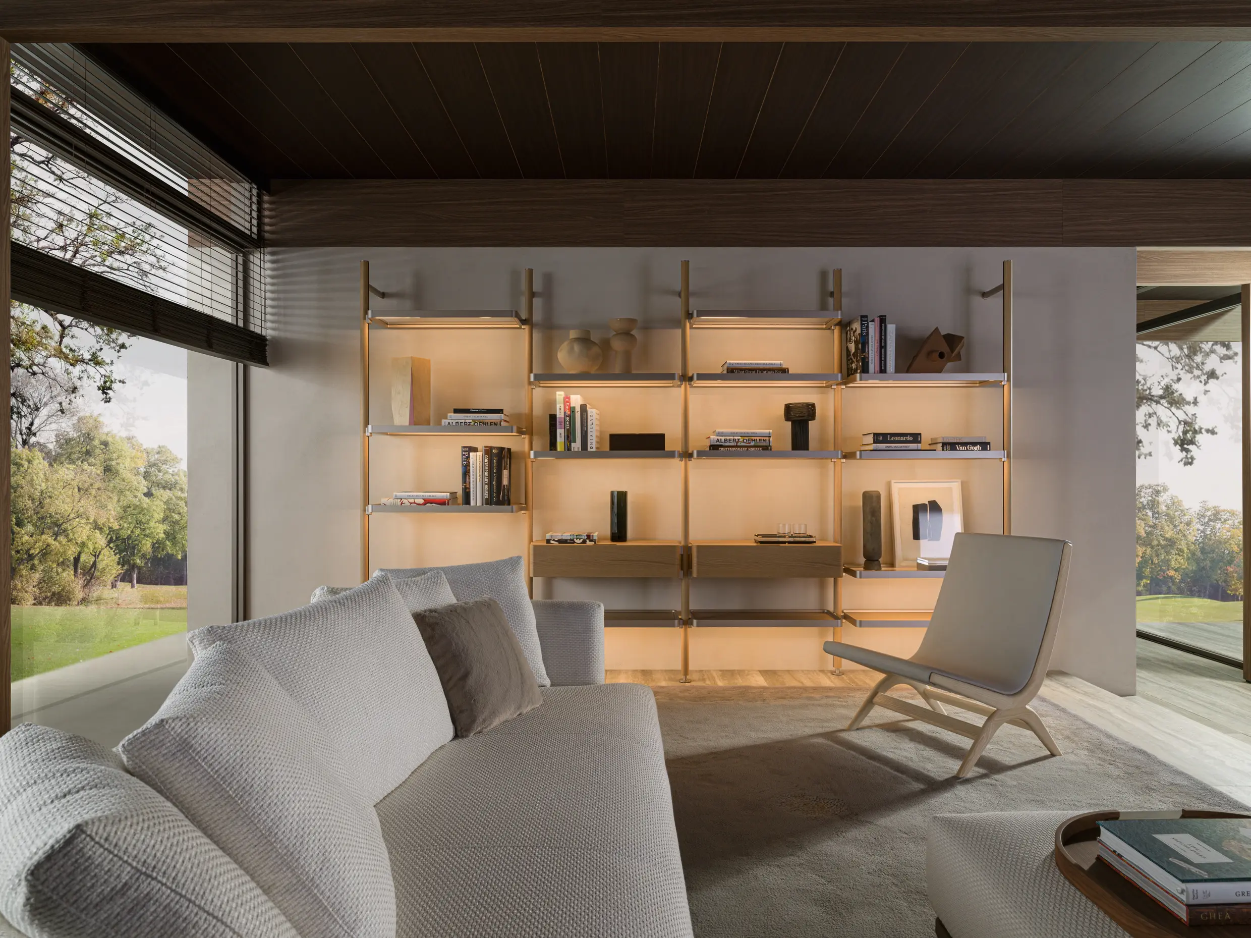 Molteni & C - Hector | Living System And Bookshelf