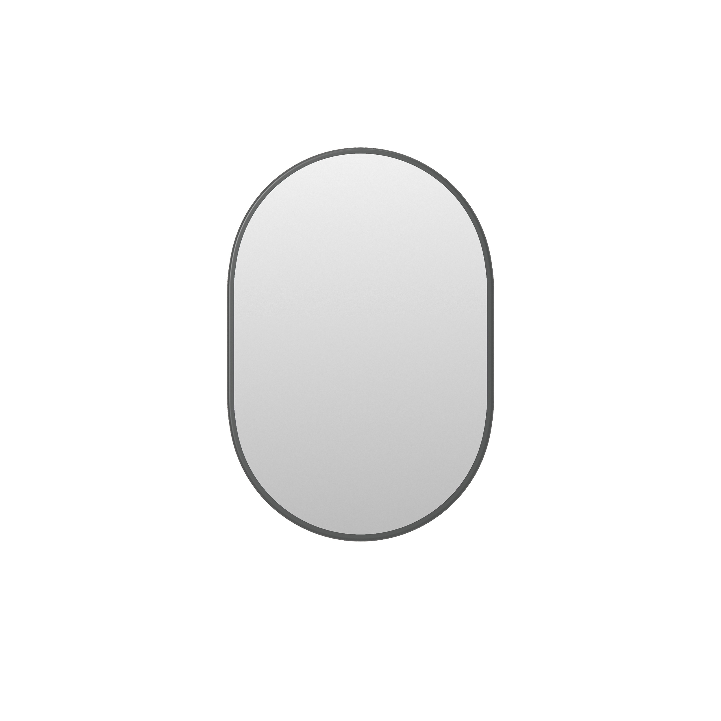 Oval Mirror | Anthracite