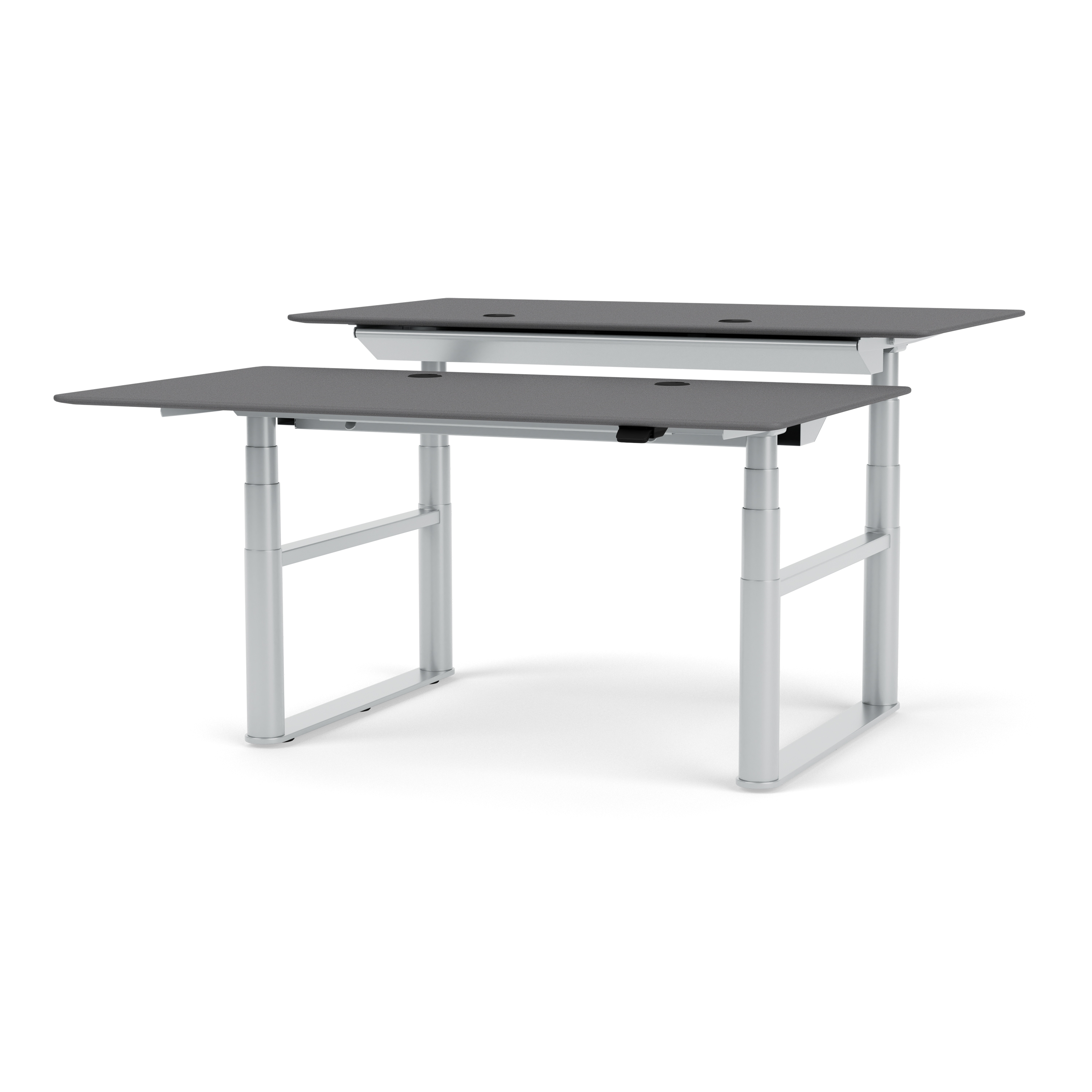 HiLow Double – height-adjustable desk with double frame | Montana Furniture