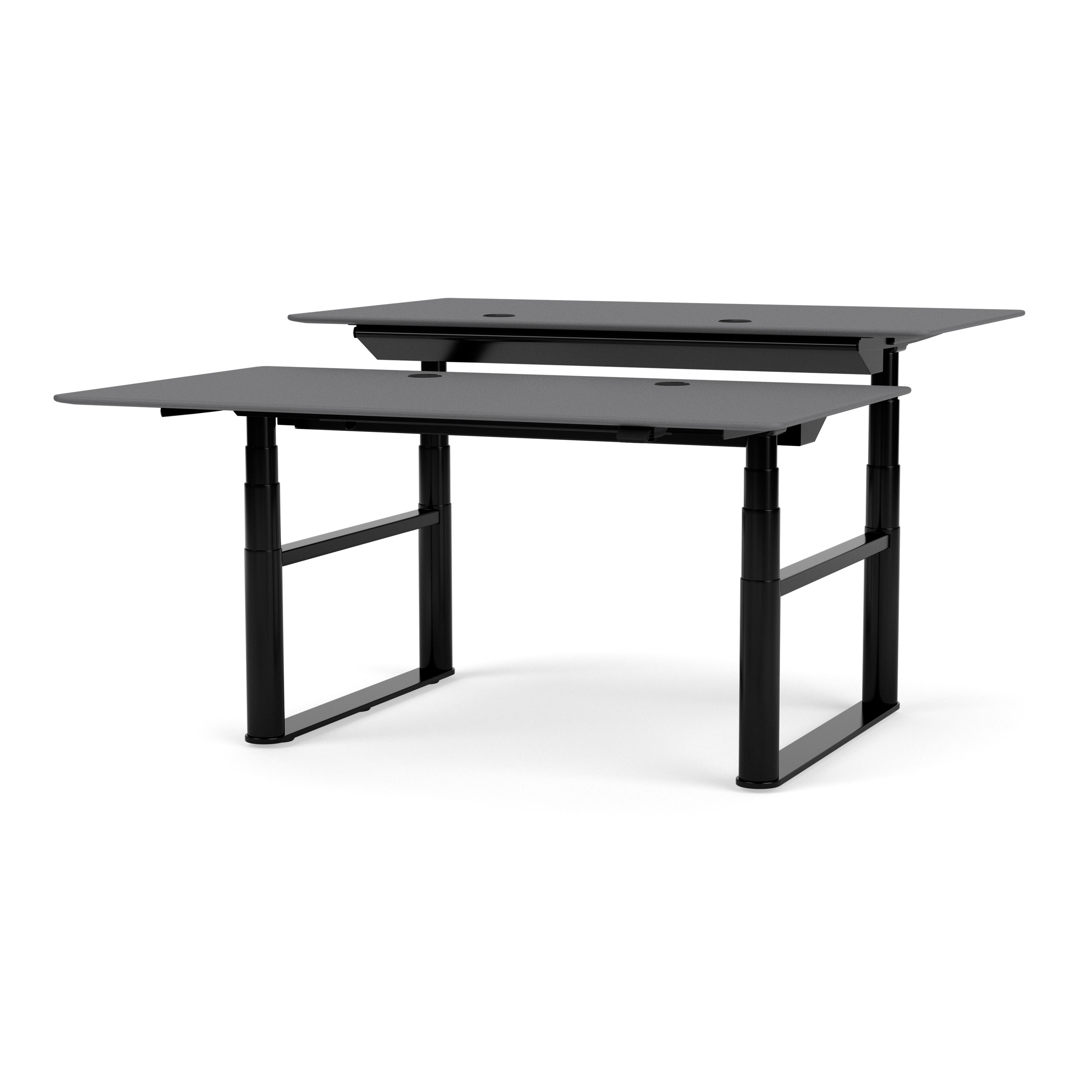 HiLow Double – height-adjustable desk with double frame | Montana Furniture