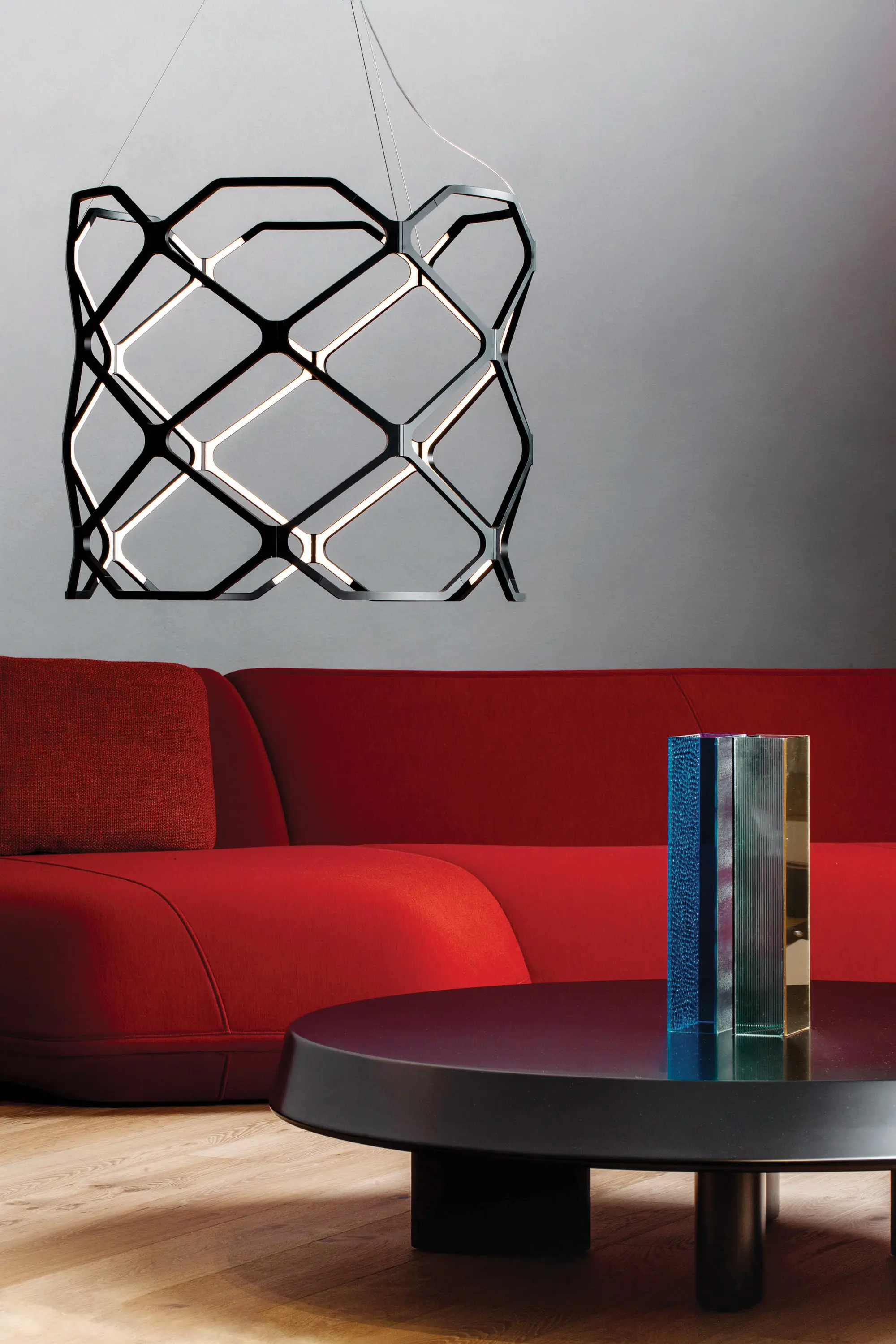 Nemo - Titia LED pendant light in black finish, dimmable