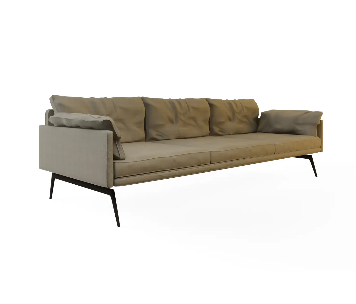 Nurus - Tan Triple Sofa