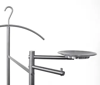 PHOS Design - Cameriere muto, base ovale in grigio