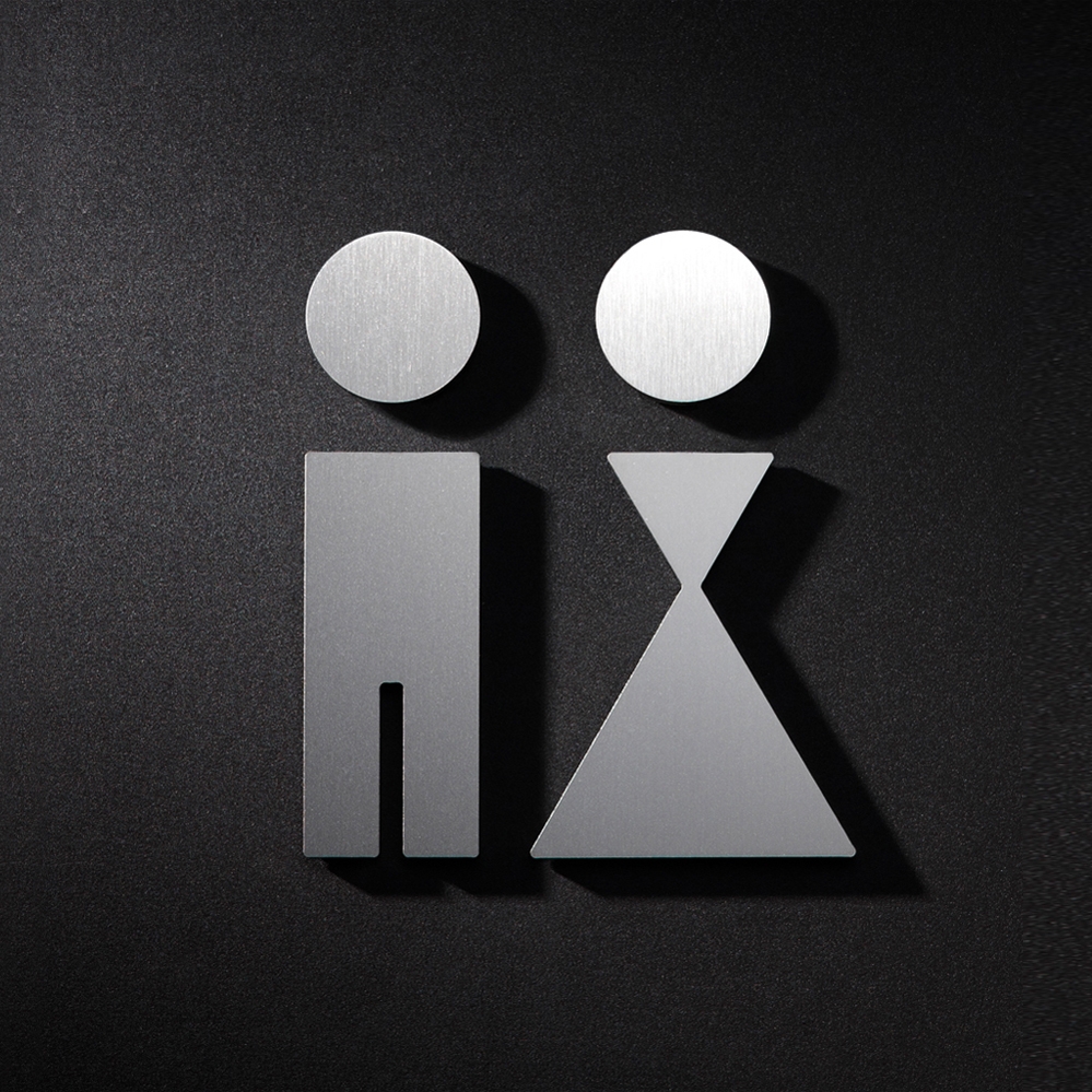Display product WC pictograms for men & women from manufacturer PHOS Design
