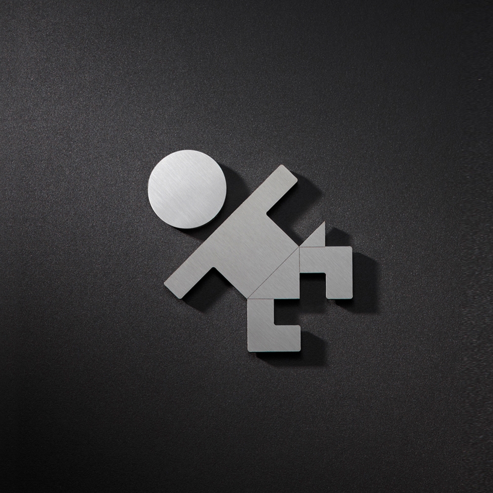 Display product Children pictogram baby changing room from manufacturer PHOS Design