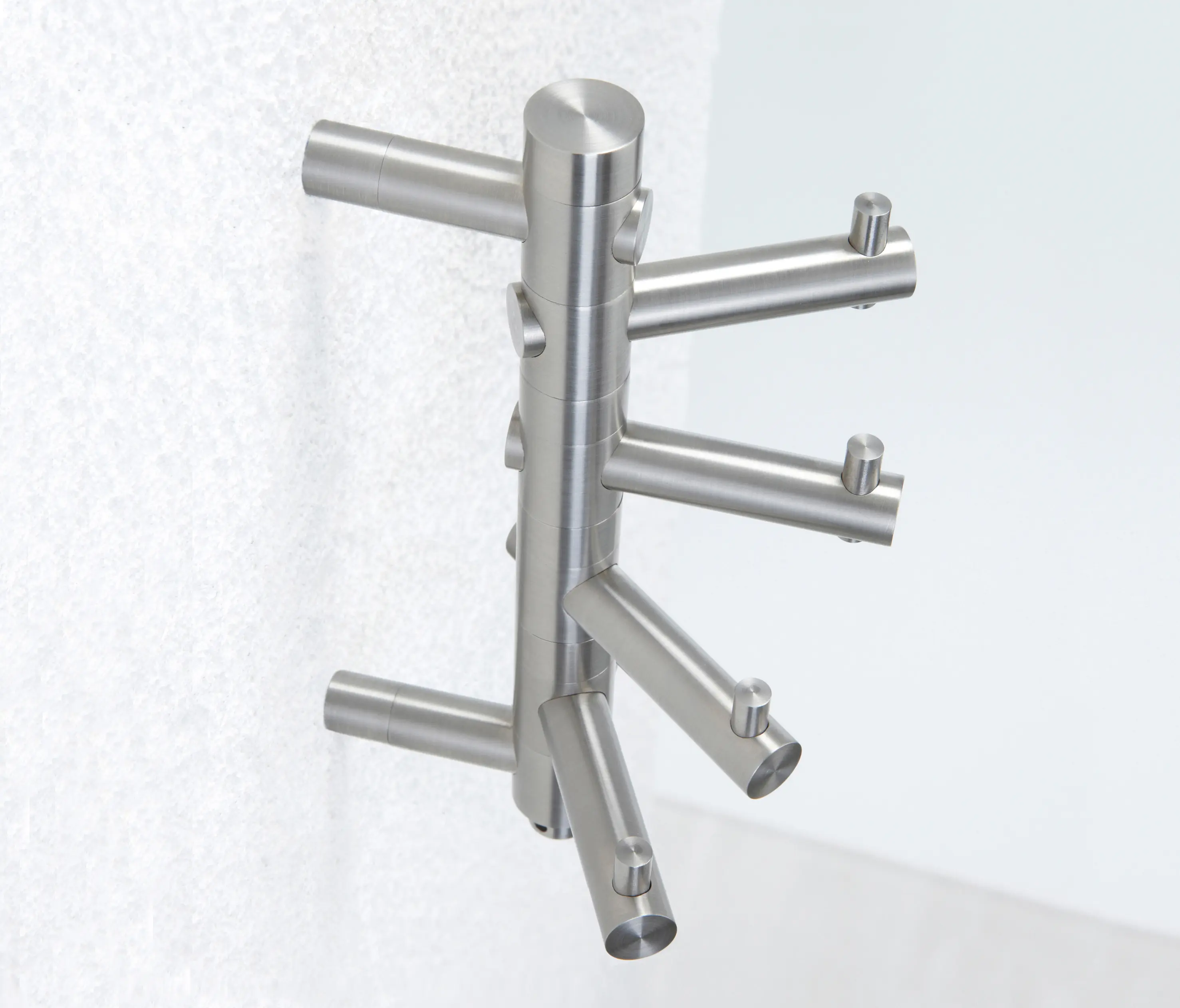 PHOS Design - Small wall coat rack with 4 rotatable hooks
