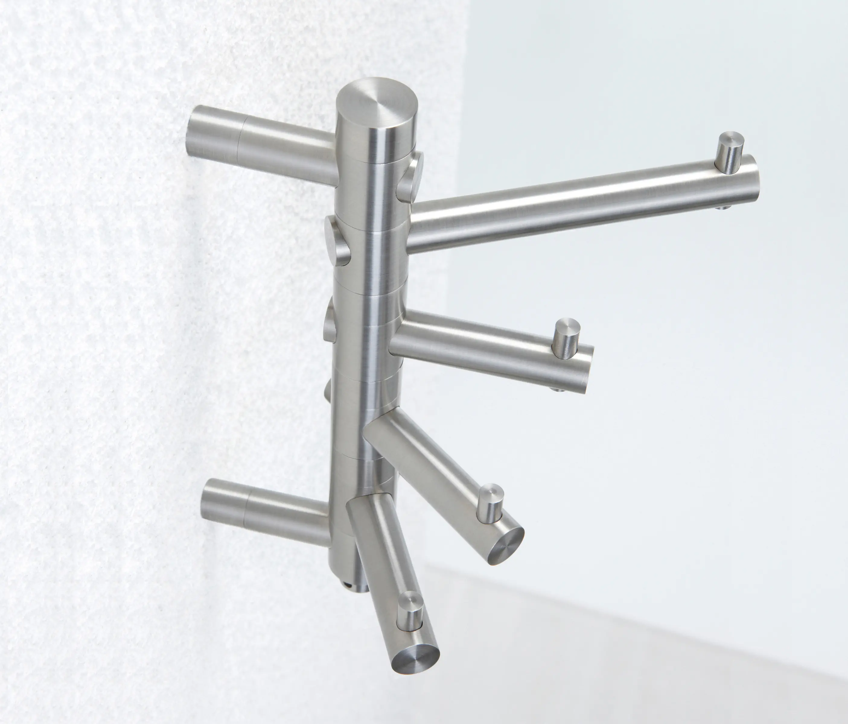 PHOS Design - Small wall coat rack with 4 rotatable hooks