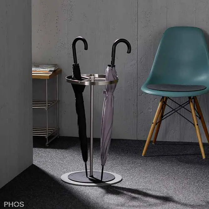 PHOS Design - Umbrella stand Anselma, base plate: gray.