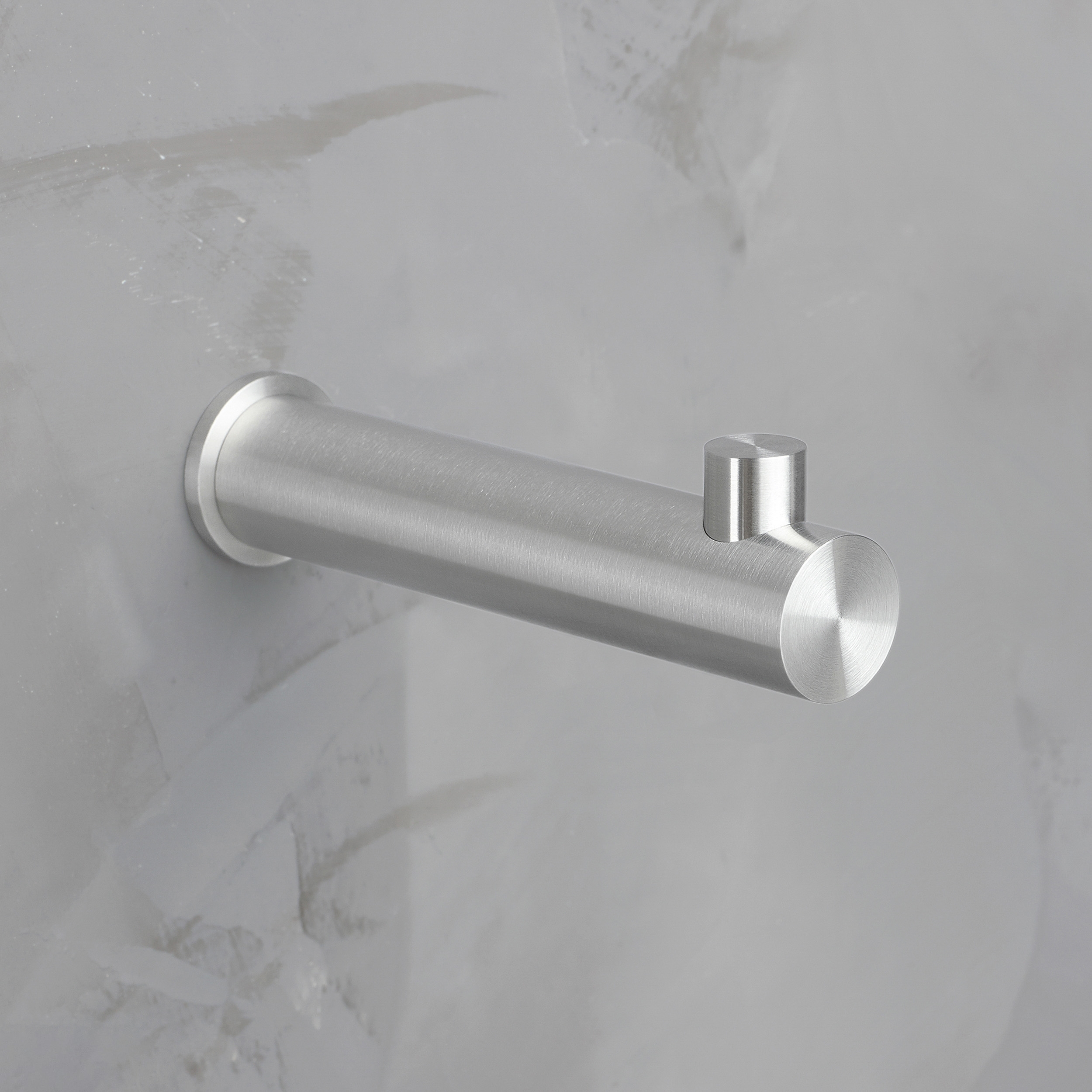 Display product High-quality designer wall hook made of stainless steel - 10 cm long from manufacturer PHOS Design