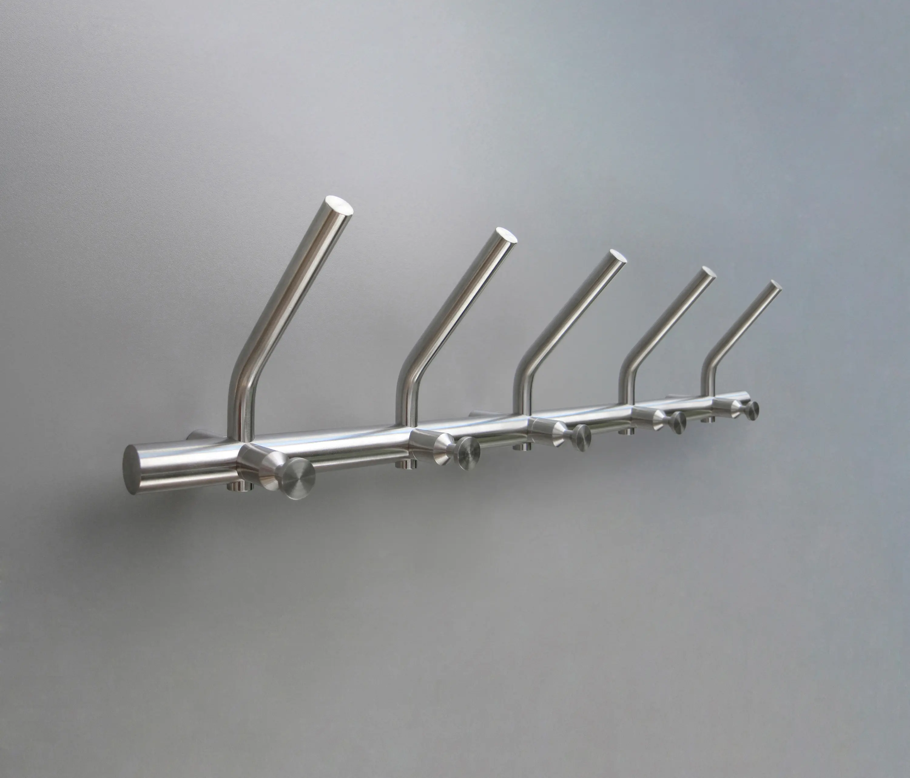 PHOS Design - Wardrobe hook rail, purist, classic, 5 double hooks