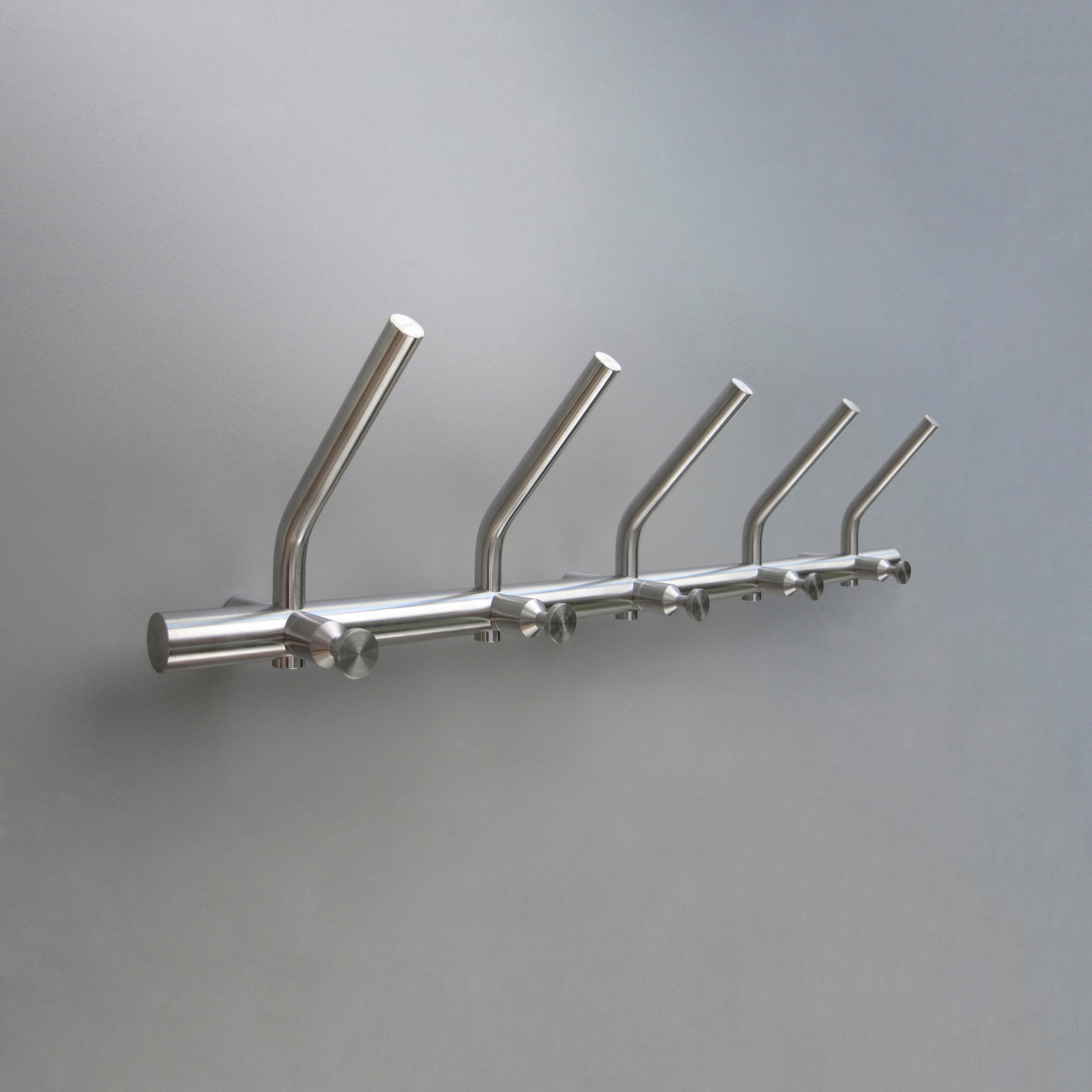 Display product Wardrobe hook rail, purist, classic, 5 double hooks from manufacturer PHOS Design
