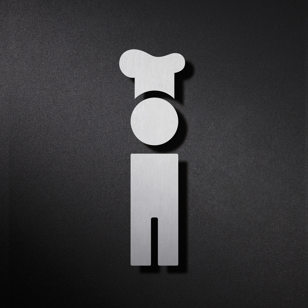 Display product Kitchen pictogram with chef symbol from manufacturer PHOS Design
