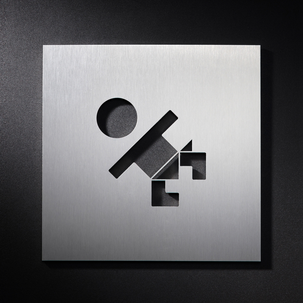 Display product Children's changing room sign from manufacturer PHOS Design