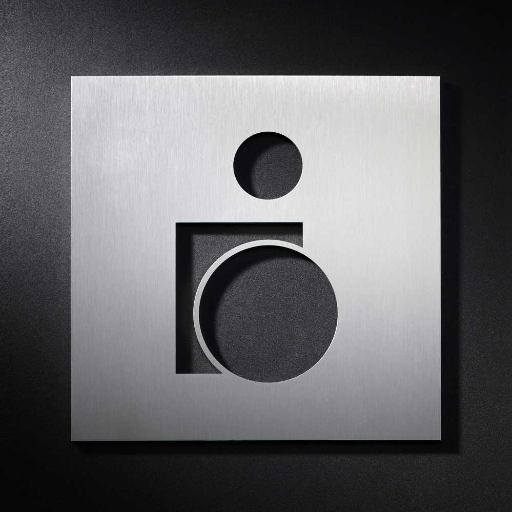 Display product WC sign for wheelchair users from manufacturer PHOS Design