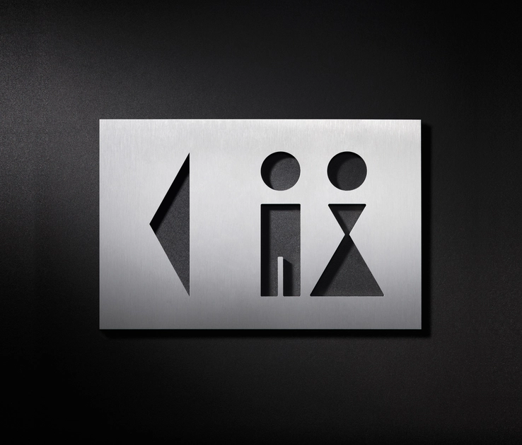 Wc Hand Sign WC SHIELD COMBINATION, LEFT - Symbols / Signs from PHOS Design | Architonic