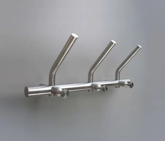 PHOS Design - Wardrobe hook rail, purist, classic, 3 double hooks