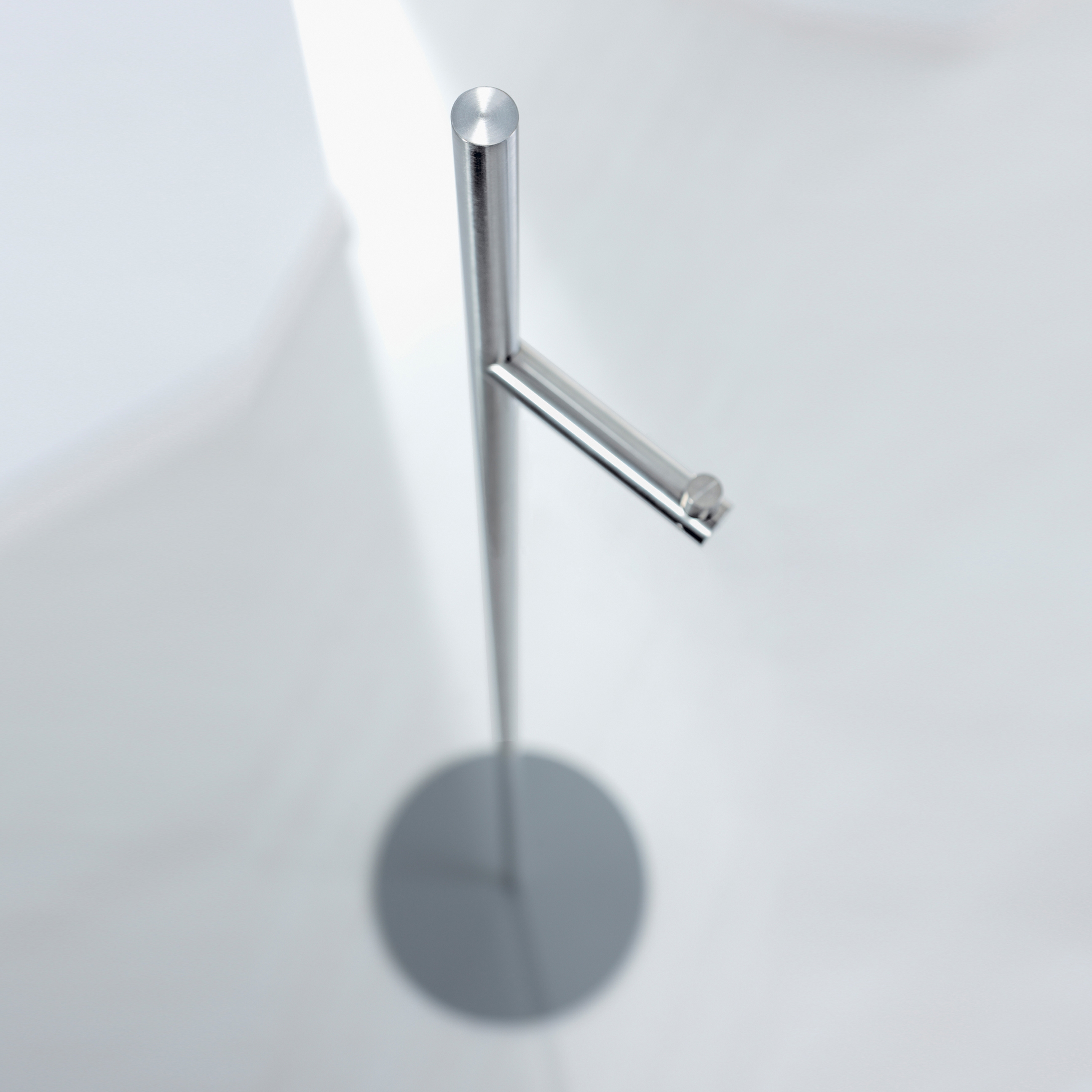 Display product Straight 1S coat rack, base plate in gray from manufacturer PHOS Design