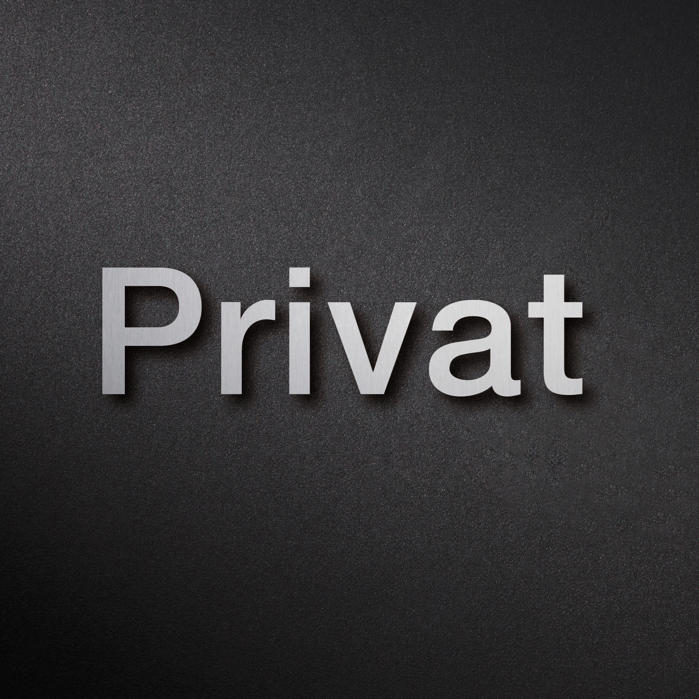 Afficher le produit Inscription PRIVAT, 40 mm ou 60 mm, autocollante du fabricant PHOS Design