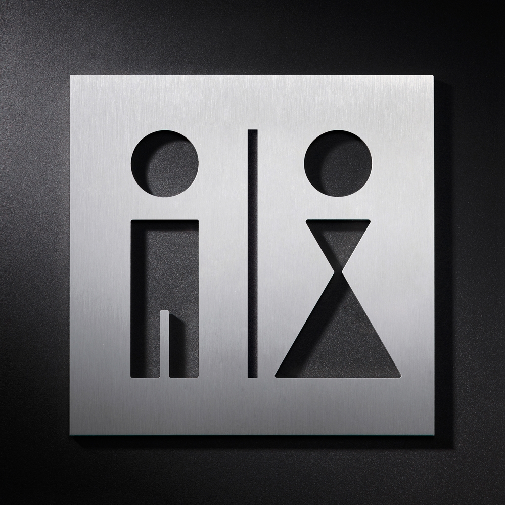 Produkt WC Schild Herren und Damen mit Trennstrich des Herstellers PHOS Design anzeigen