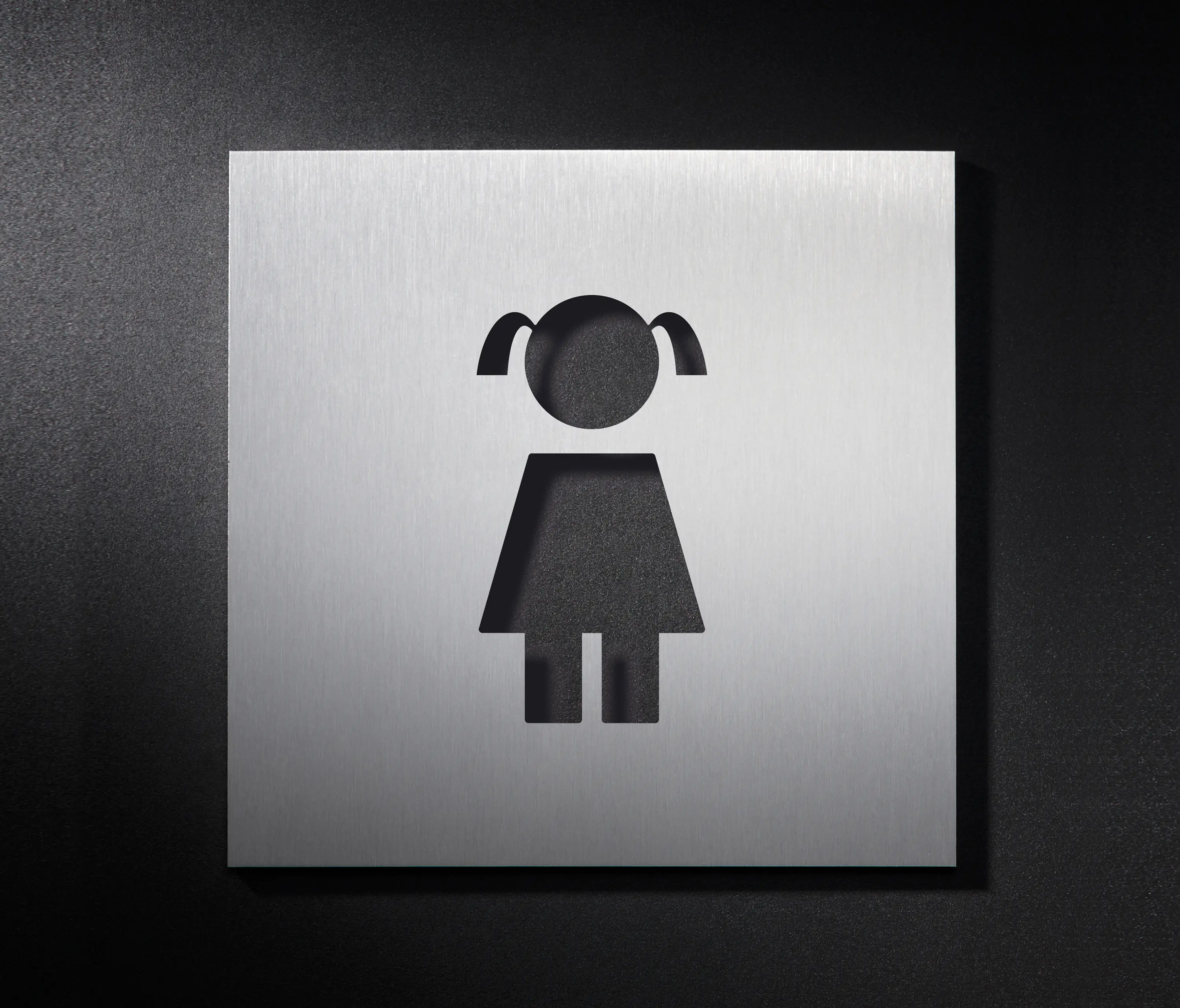 PHOS Design - WC Schild Kinder Mädchen