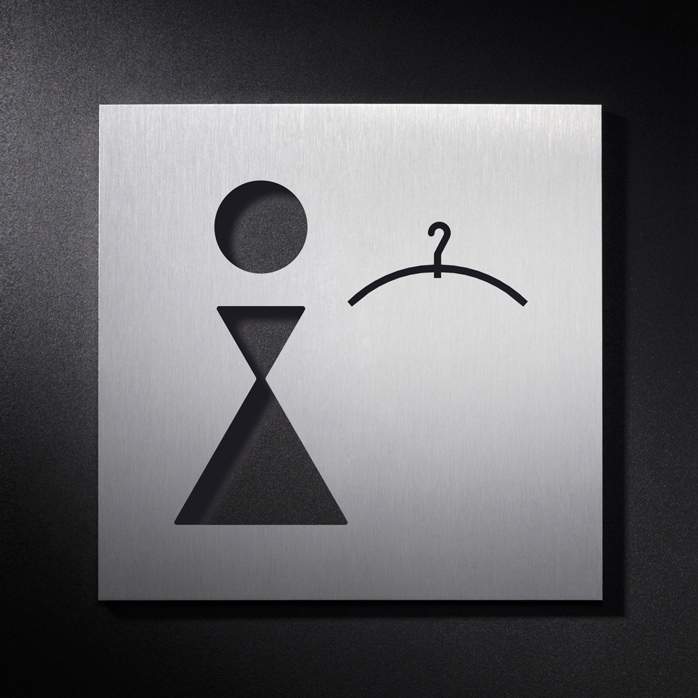 Produkt Hinweisschild Umkleide Damen des Herstellers PHOS Design anzeigen