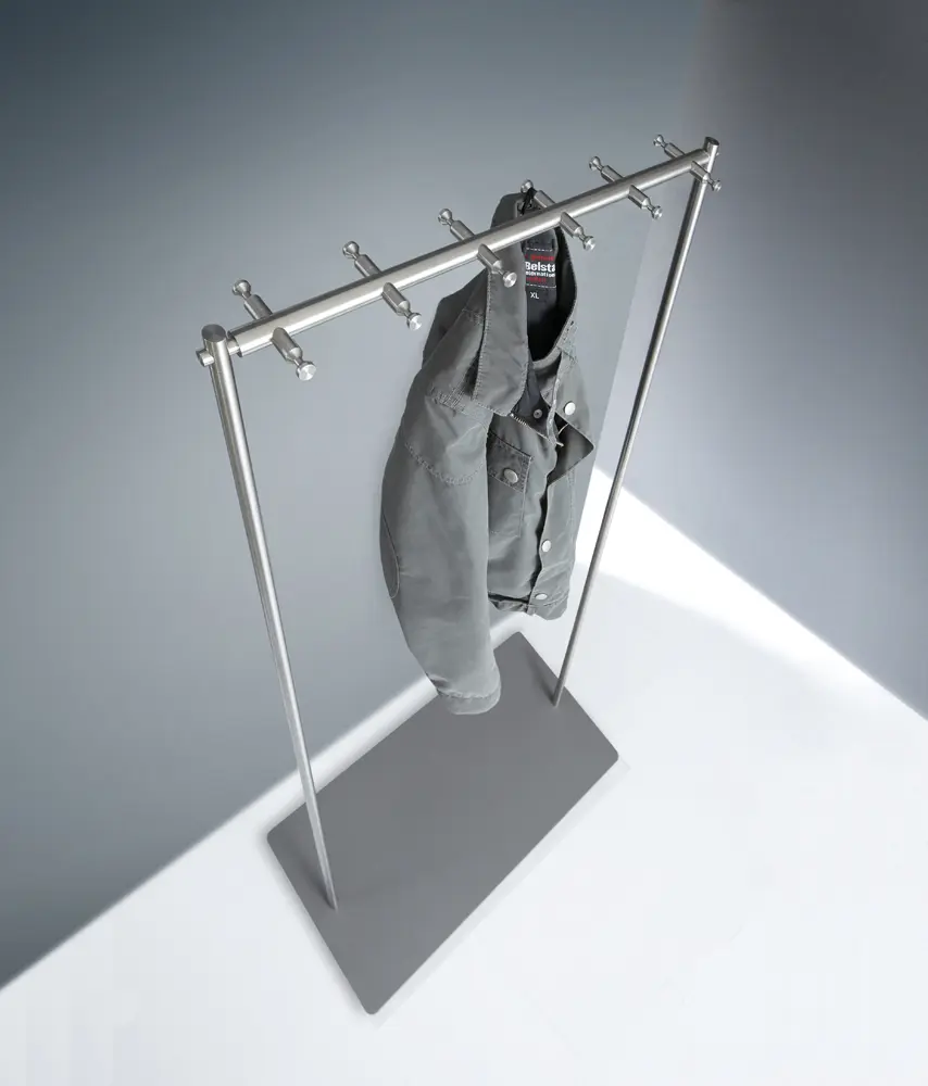 PHOS Design - Robusto carro para ropa y armarios - barra de colgar con ganchos, 80 cm