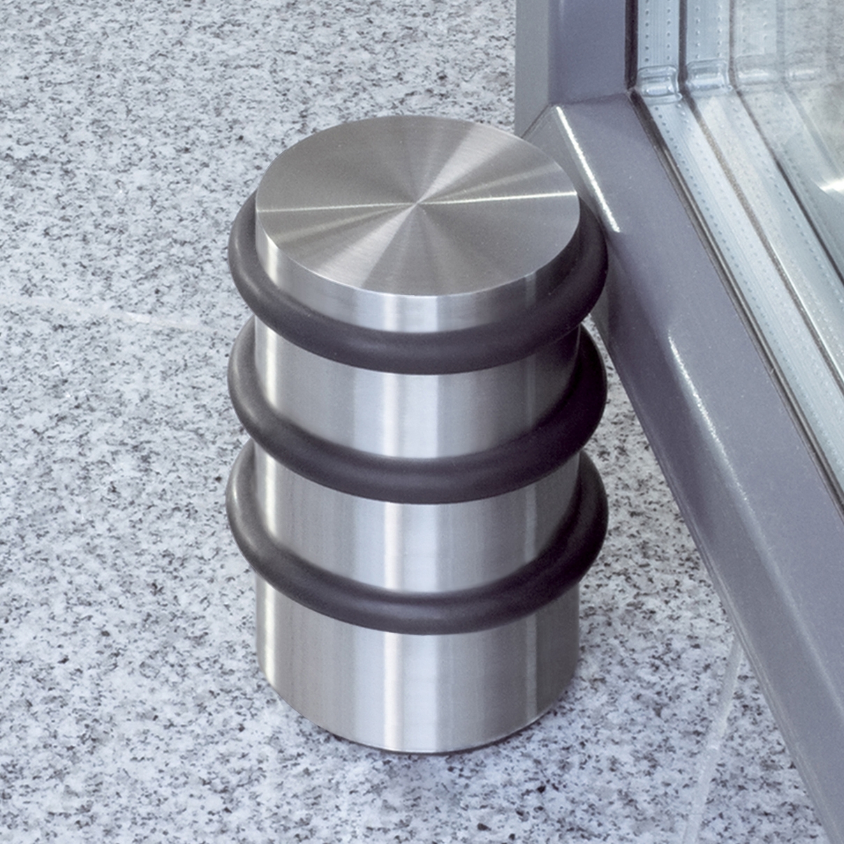 Display product Stainless steel door stopper for heavy doors from manufacturer PHOS Design