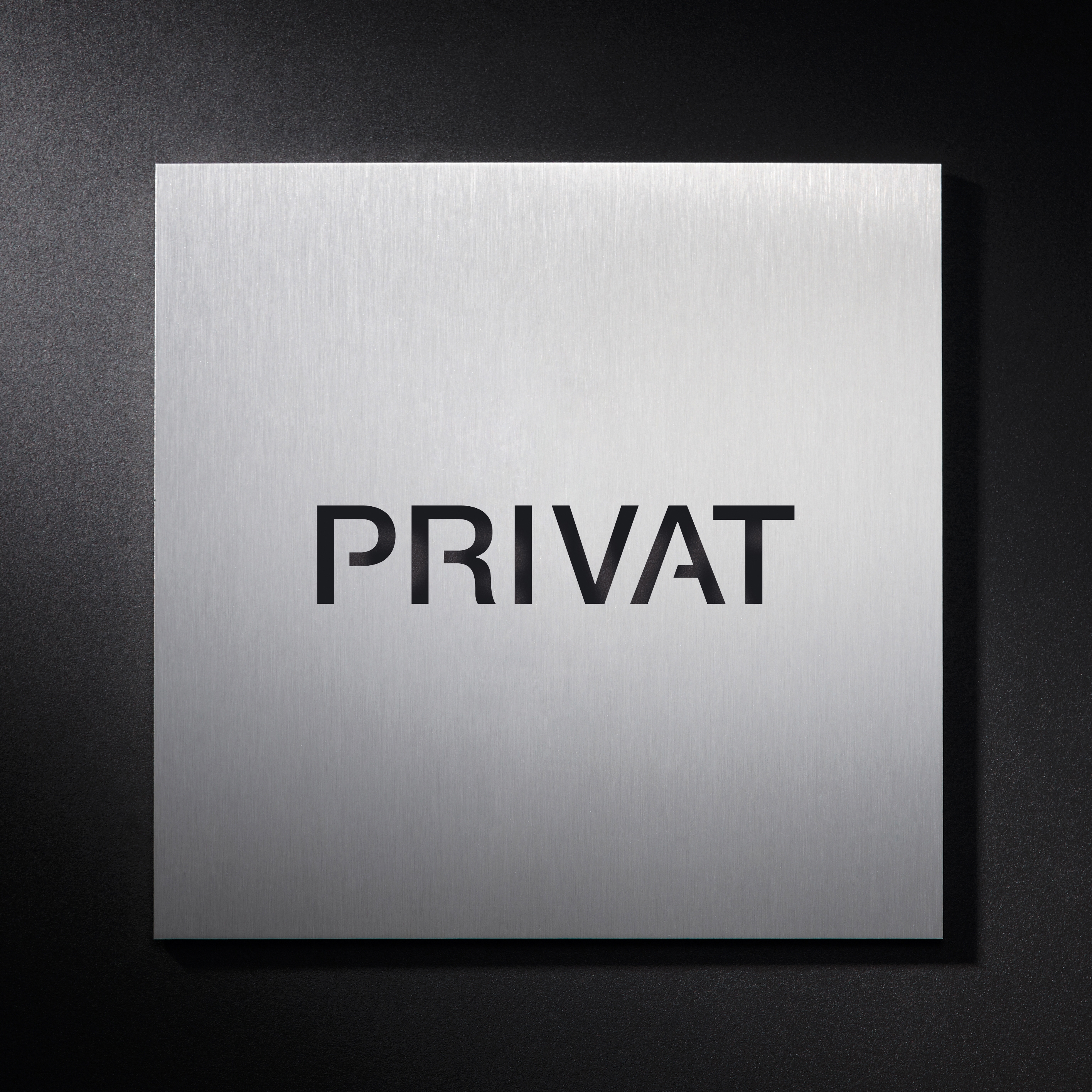 Display product PRIVATE sign from manufacturer PHOS Design
