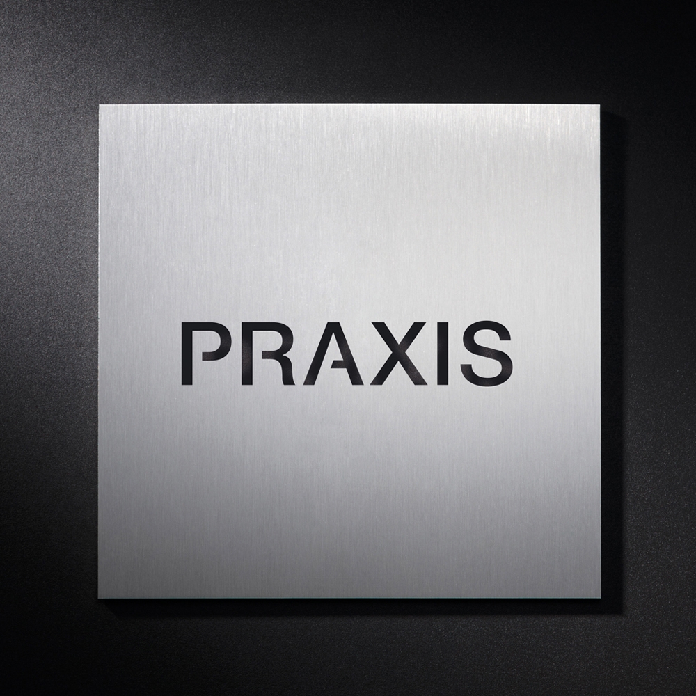 Produkt Hinweisschild PRAXIS des Herstellers PHOS Design anzeigen