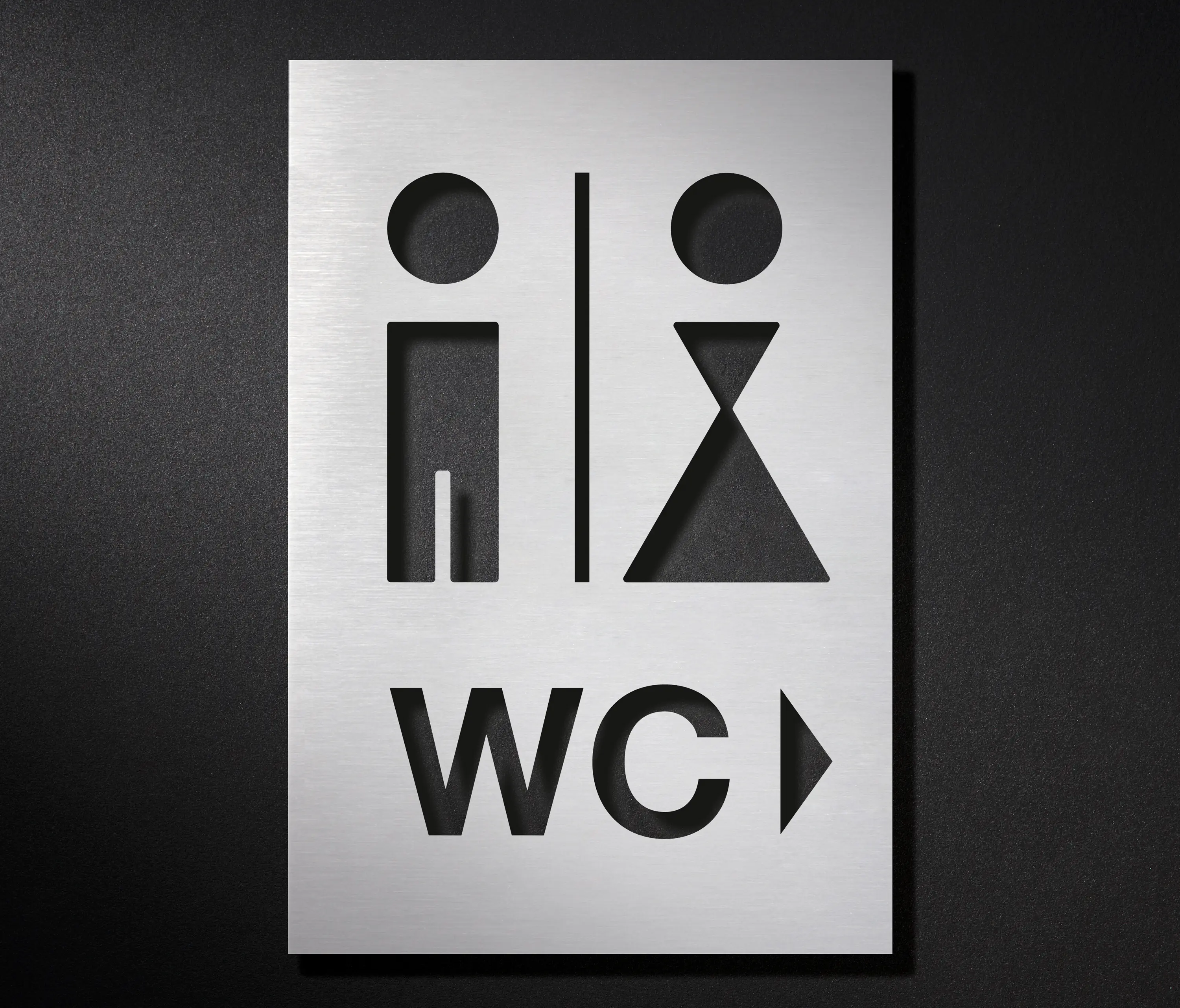PHOS Design - WC Schild Kombination