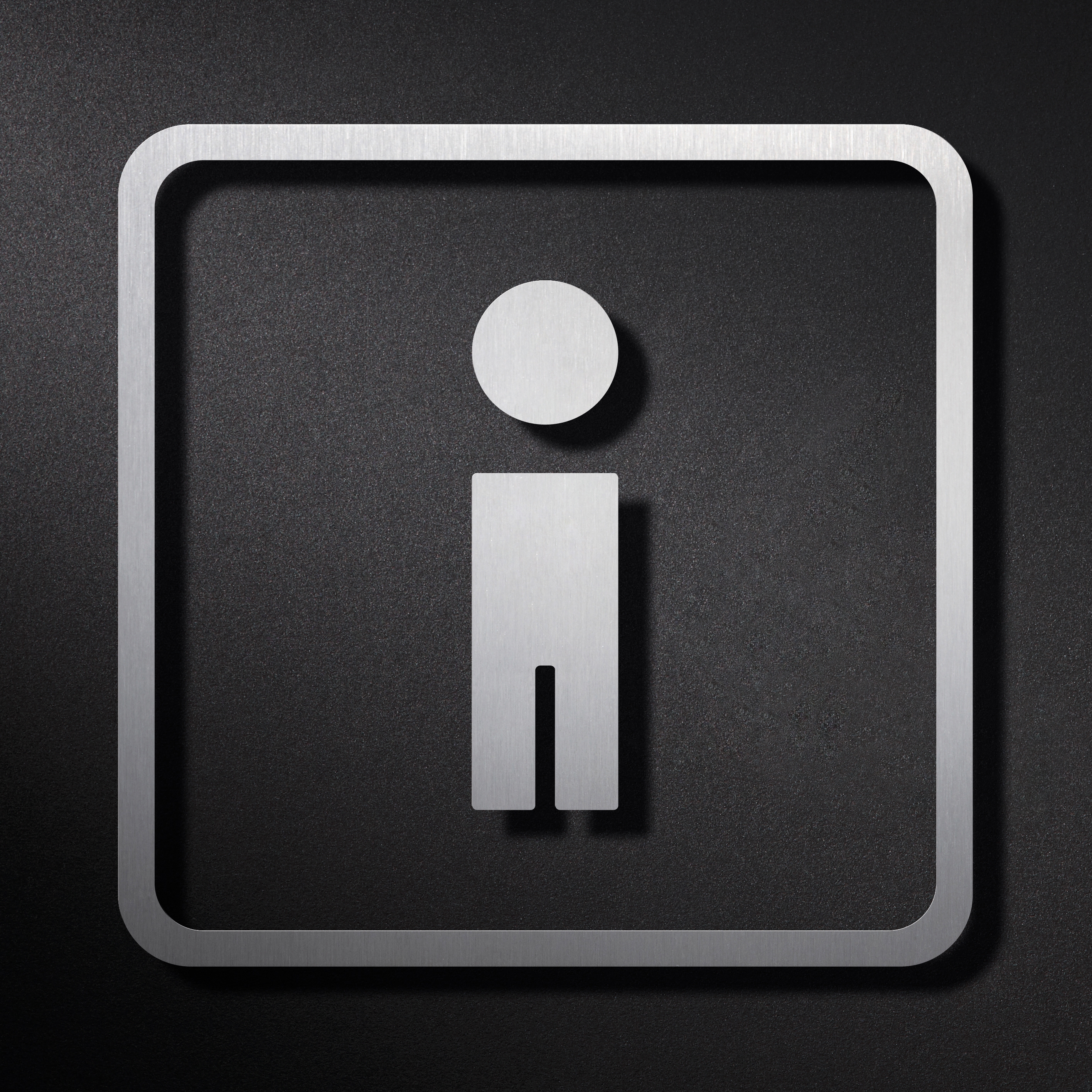 Mostrar el producto Pictograma WC para hombres con marco del fabricante PHOS Design