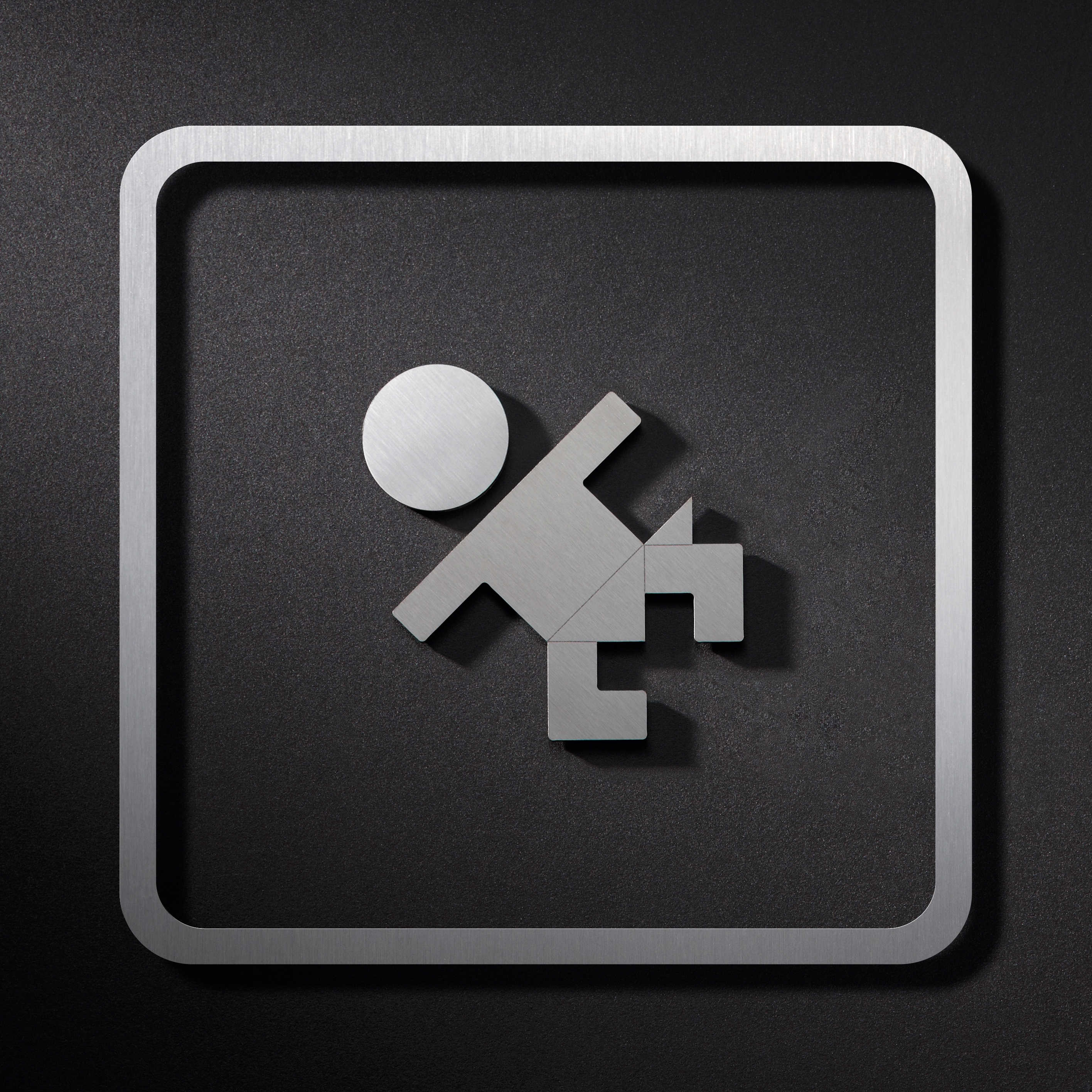 Afficher le produit Pictogramme Enfants Salle de change avec cadre du fabricant PHOS Design