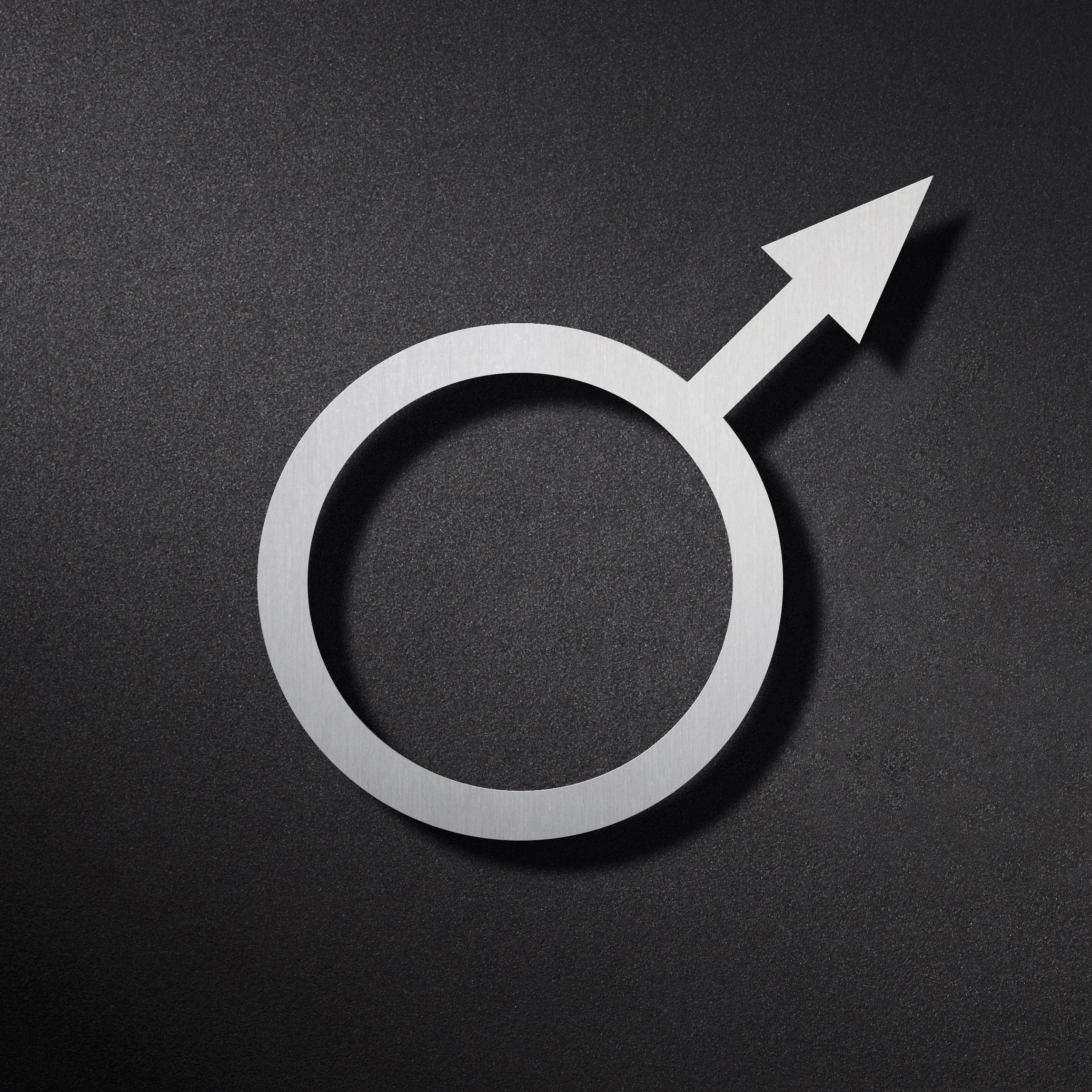 Display product WC Symbol Mars Men from manufacturer PHOS Design