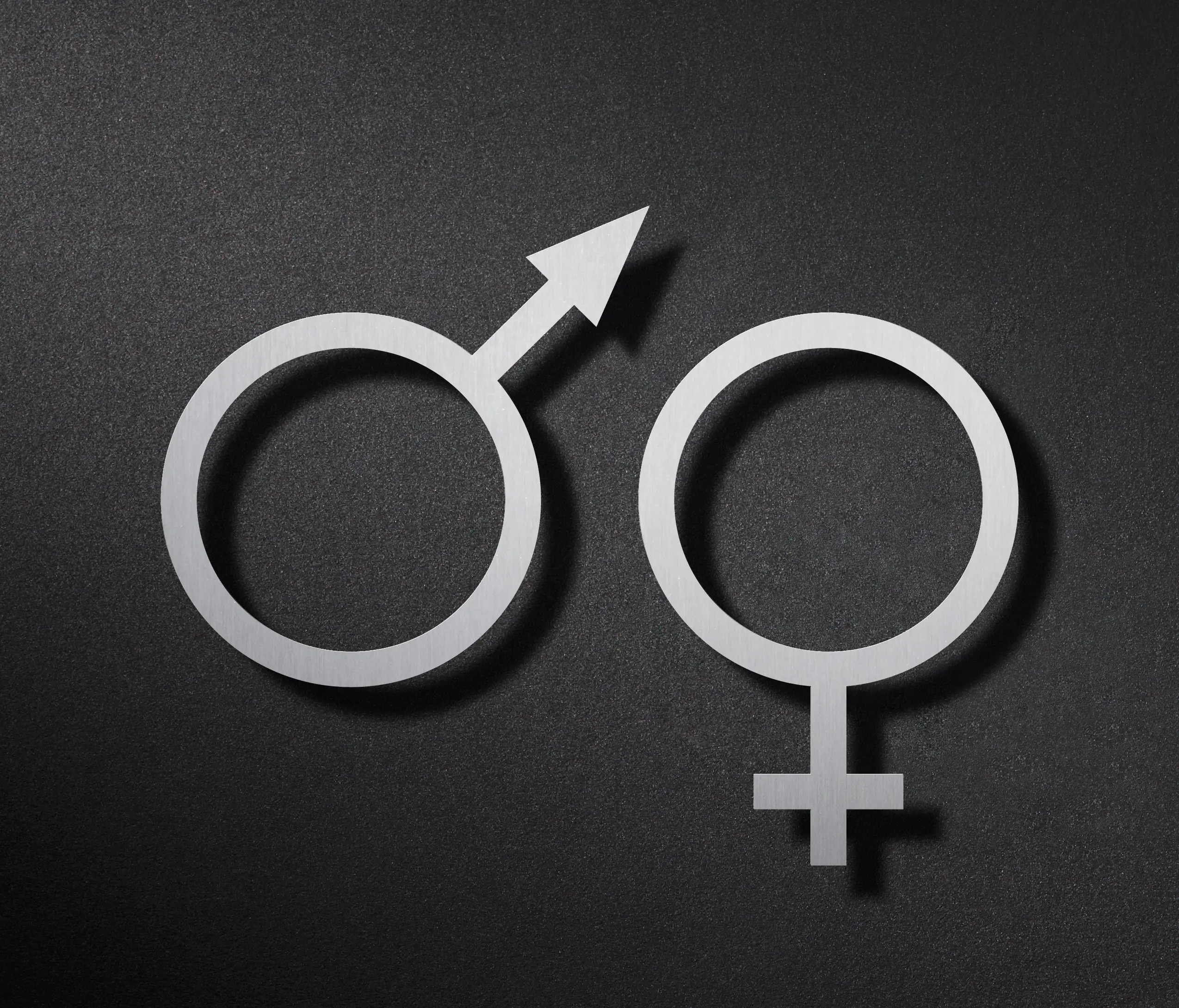 PHOS Design - WC pictogram Venus + Mars symbol
