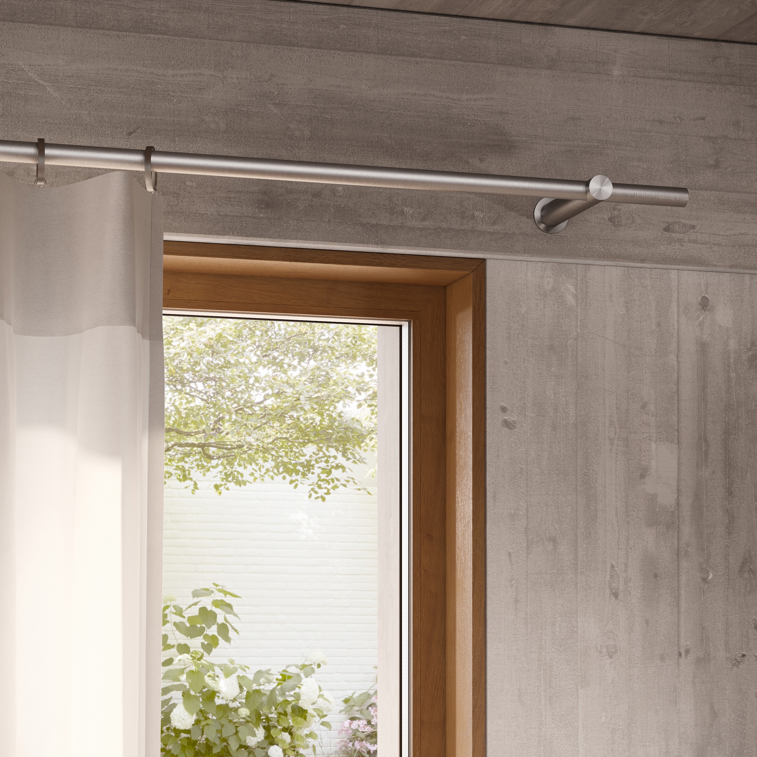 Display product Curtain rail Ø20 mm: Length 100 cm set, wall distance 12 cm, 2 holders from manufacturer PHOS Design