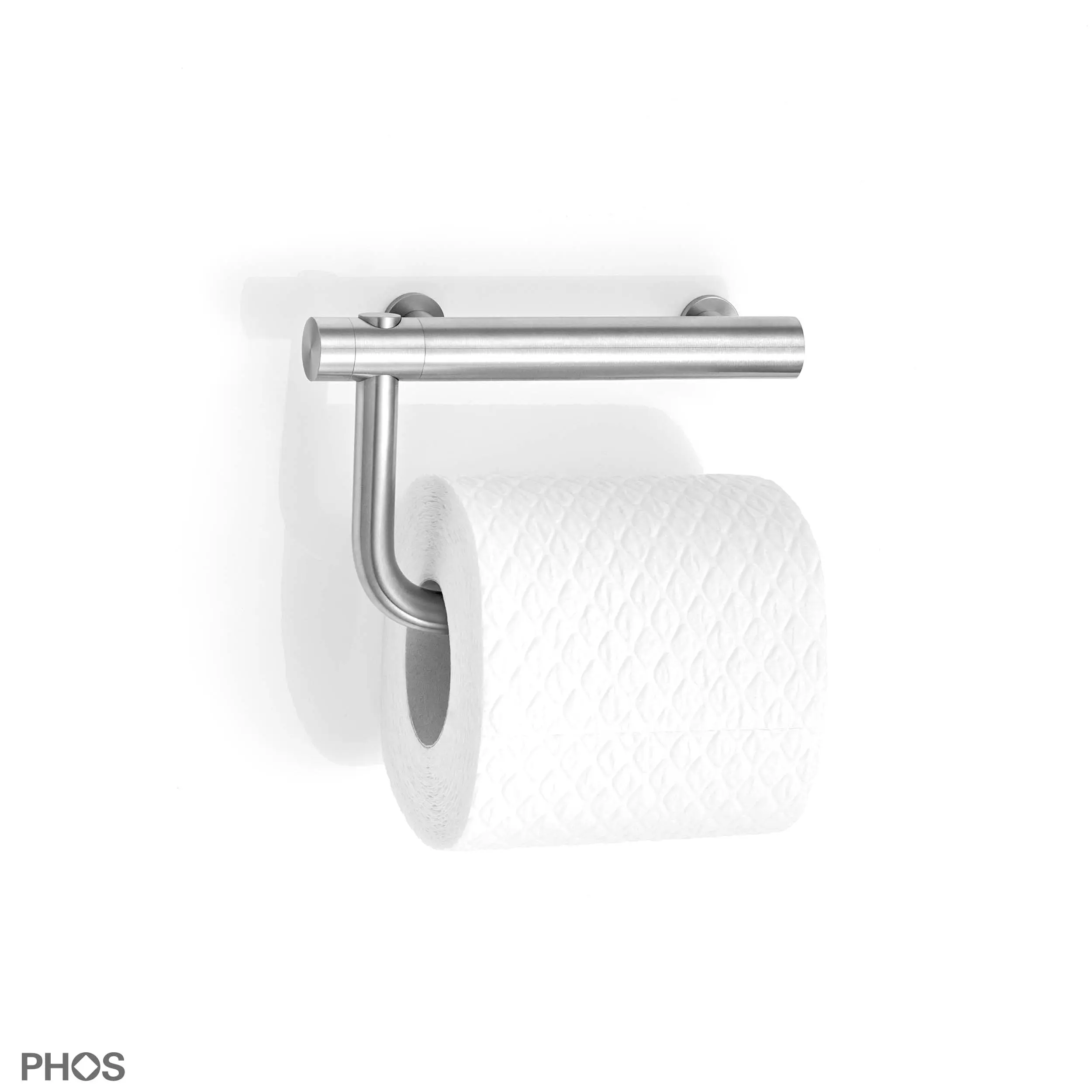 PHOS Design - Support papier toilette avec étrier rabattable - vissé