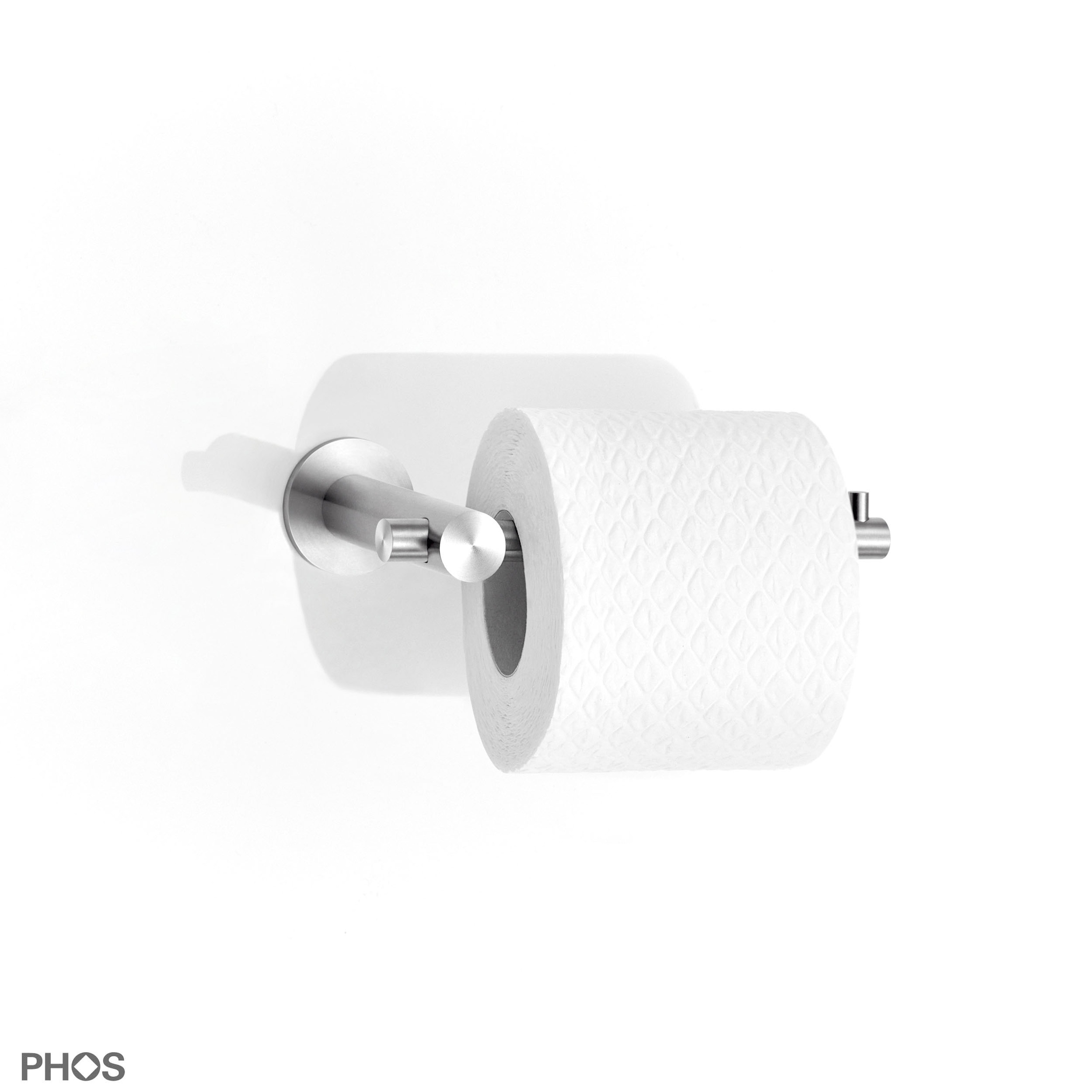 Afficher le produit Support papier toilette WC en acier inoxydable - vissé du fabricant PHOS Design