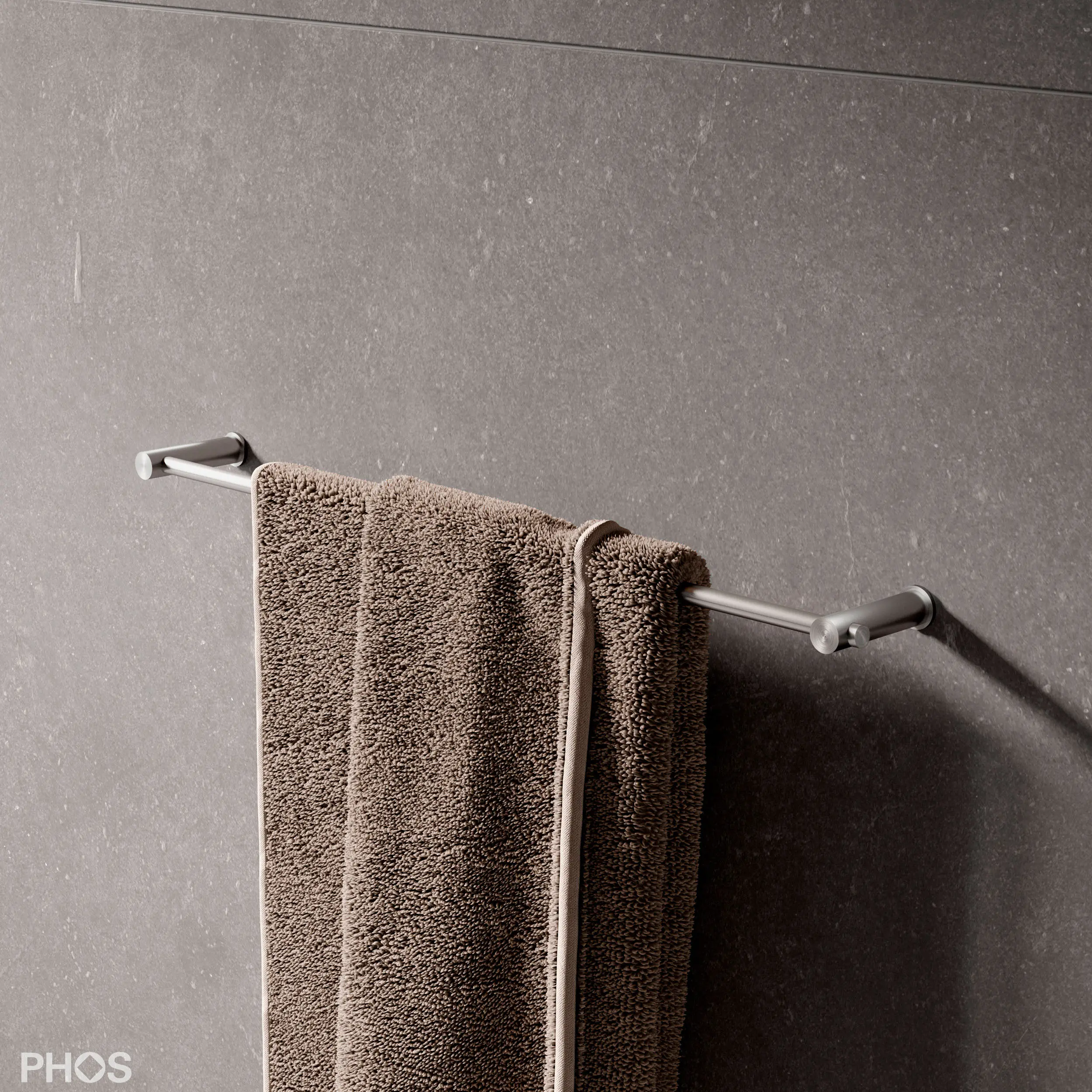 PHOS Design - Towel rail stainless steel design 40 cm customizable