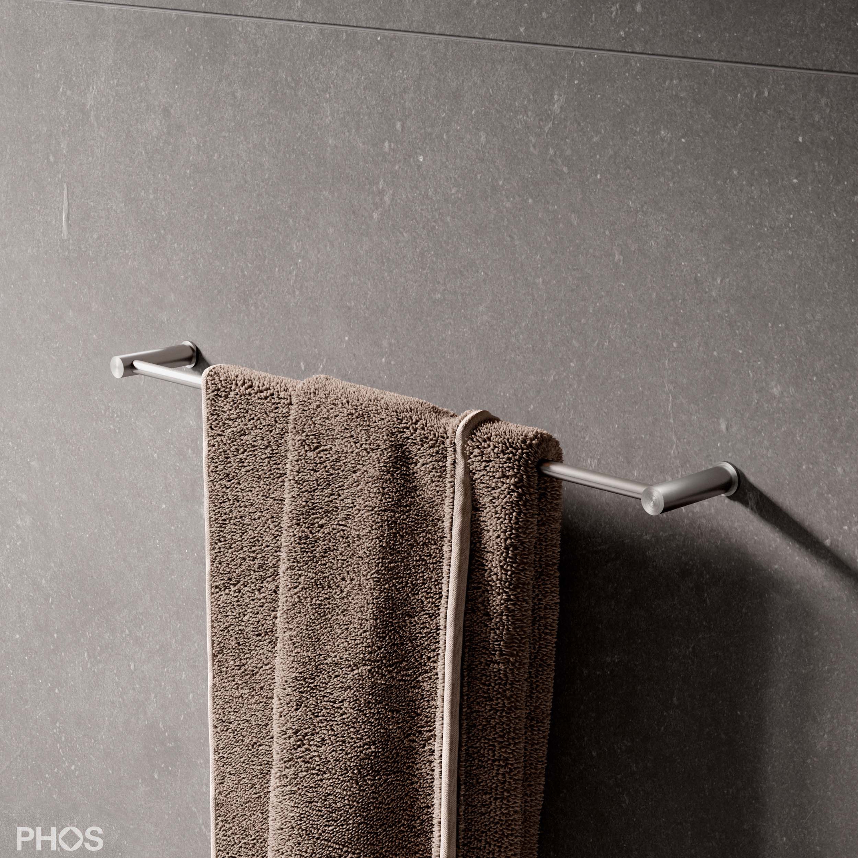 Afficher le produit Barre porte-serviettes design inox 40 cm du fabricant PHOS Design