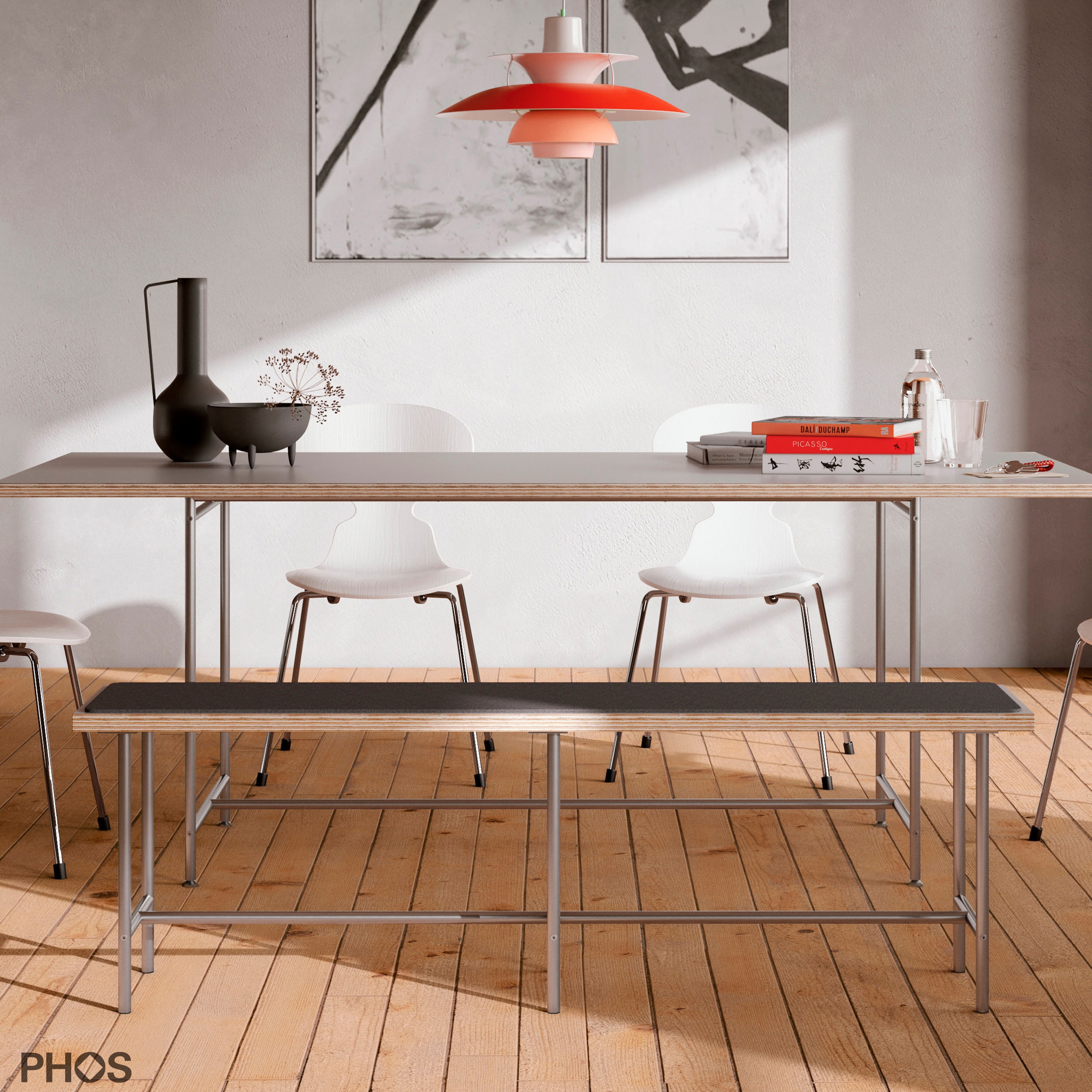 Produkt Karlsruher Tisch - Esstisch - weiß - 200x90 cm des Herstellers PHOS Design anzeigen