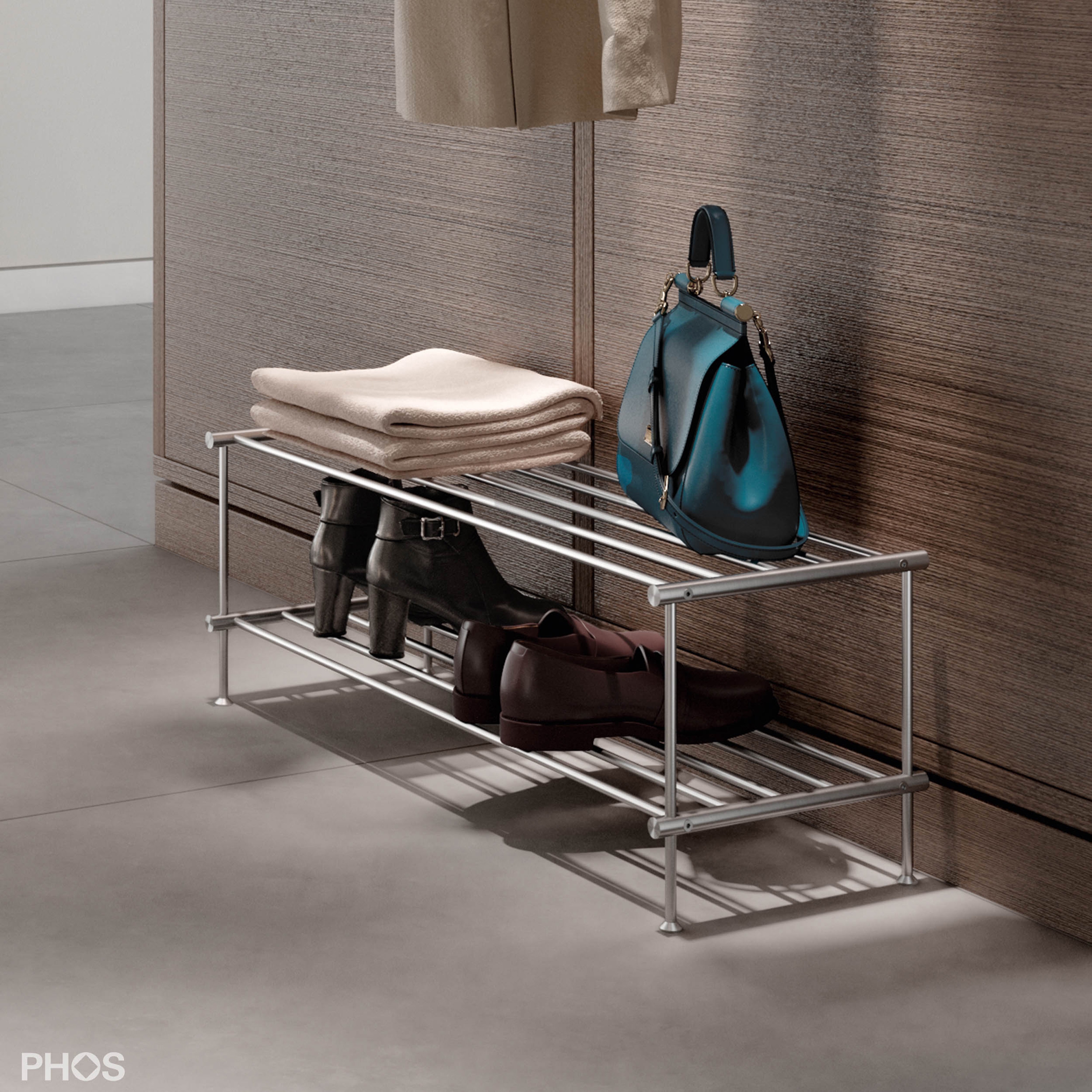 Display product Shoe rack with 2 levels - 80 cm wide from manufacturer PHOS Design