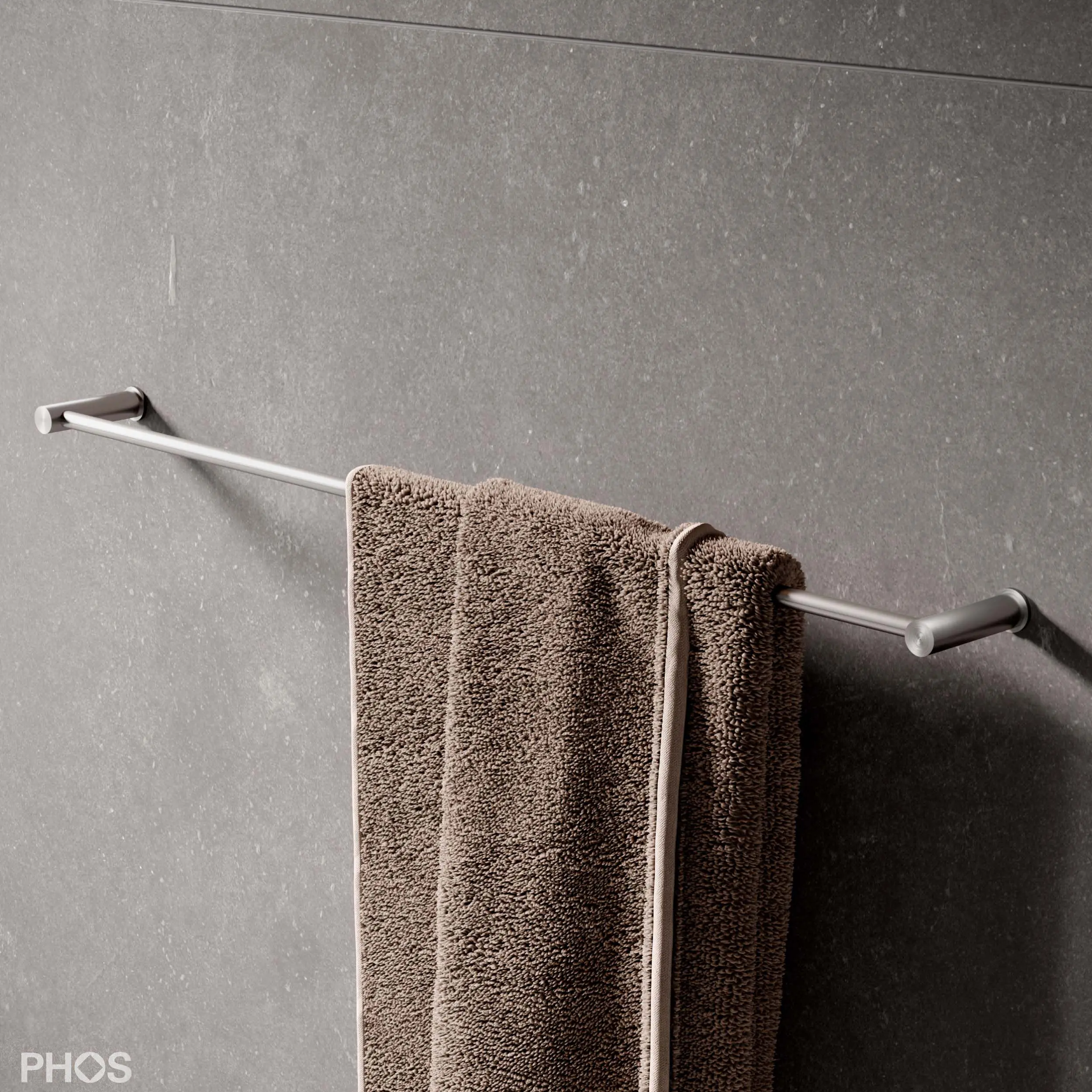 PHOS Design - Bath towel rail stainless steel design 80 cm