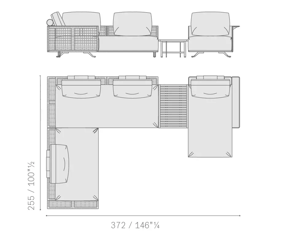 Poltrona Frau - Solaria | Modular sofa