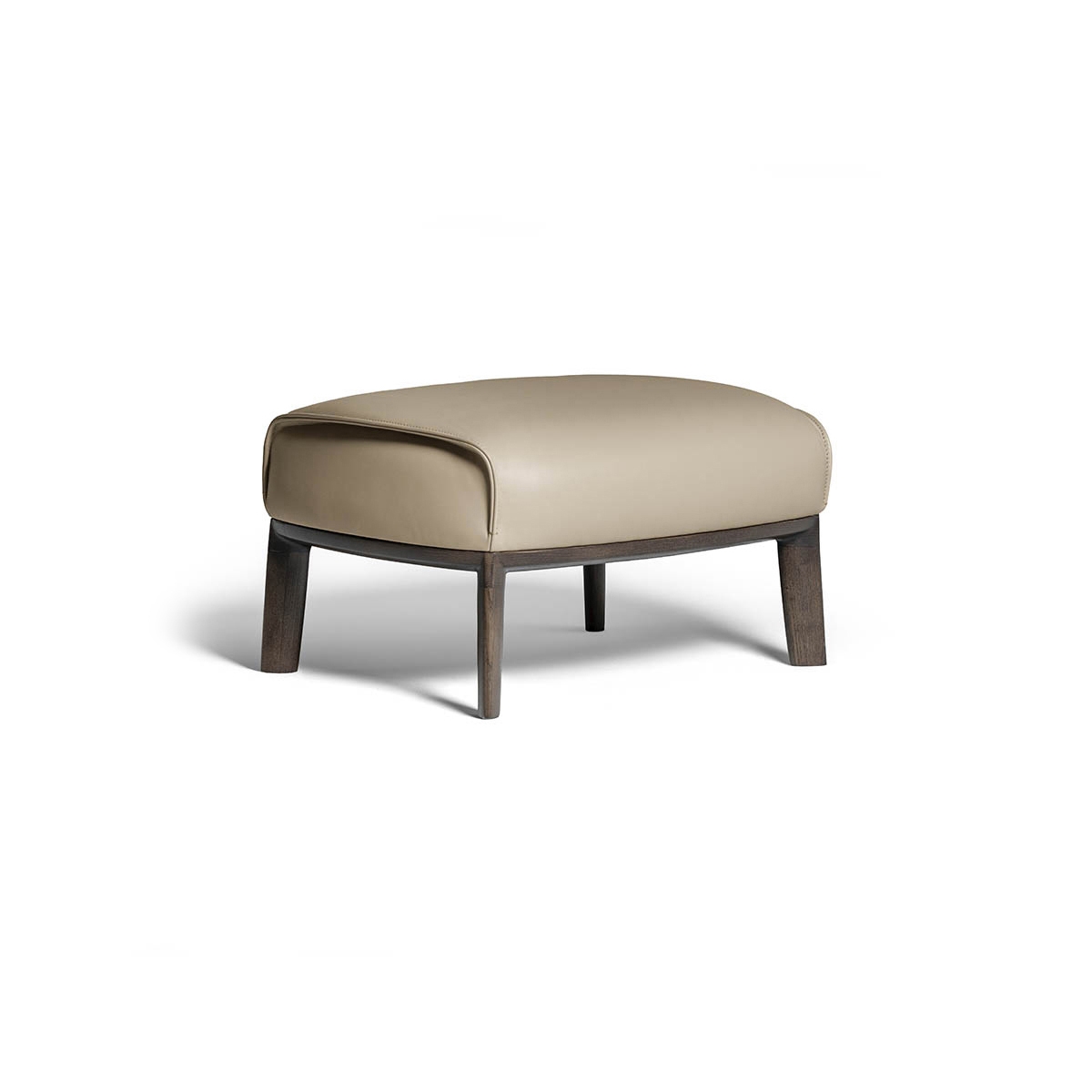 Vertoon produk Archibald | Ottoman with wood base van vervaardiger Poltrona Frau
